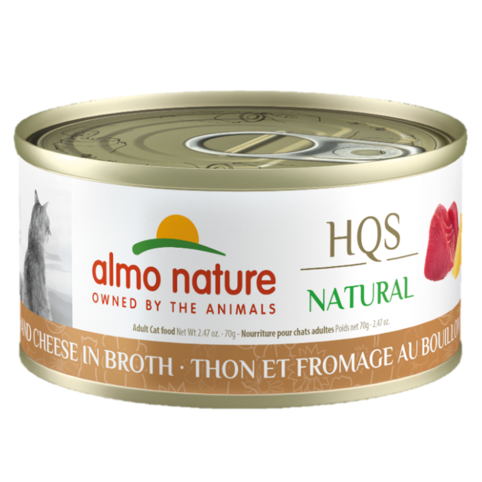 Almo Nature Almo Nature: HQS Natural: Tuna & Cheese in Broth 70g