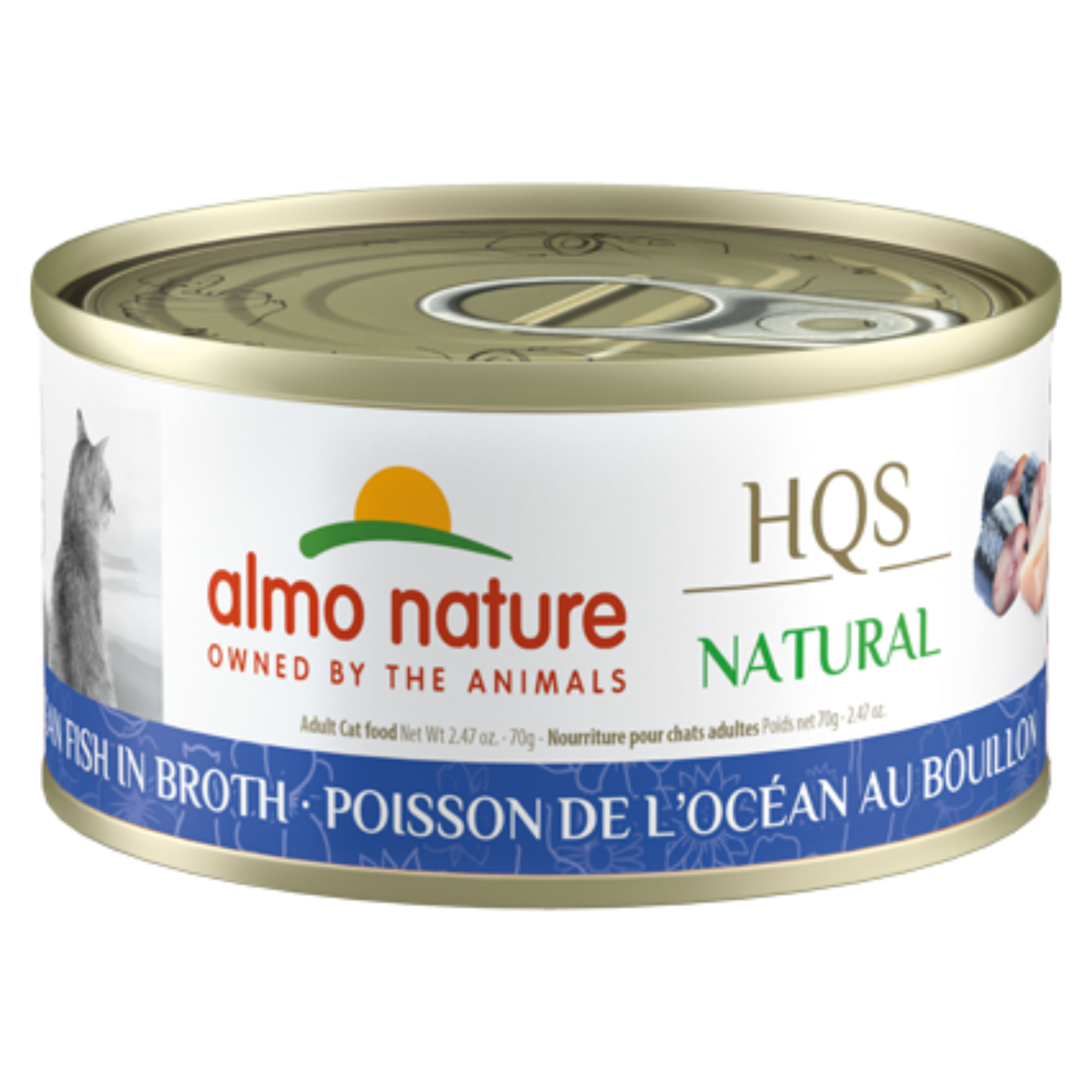 Almo Nature Almo Nature: HQS Natural LID: Ocean Fish in Broth 70g