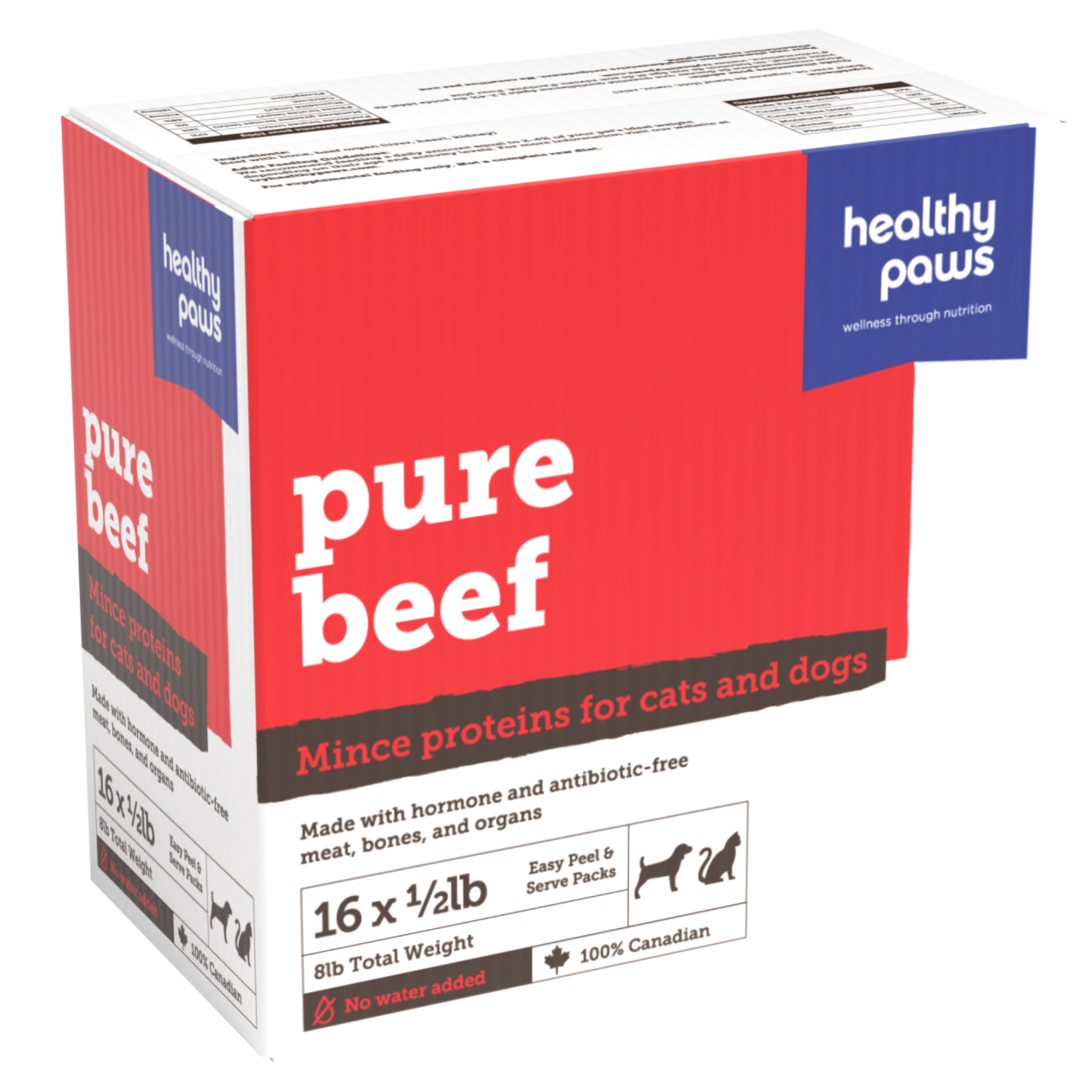 Healthy Paws Healthy Paws: Pure Mince: Beef & Organ 8lb