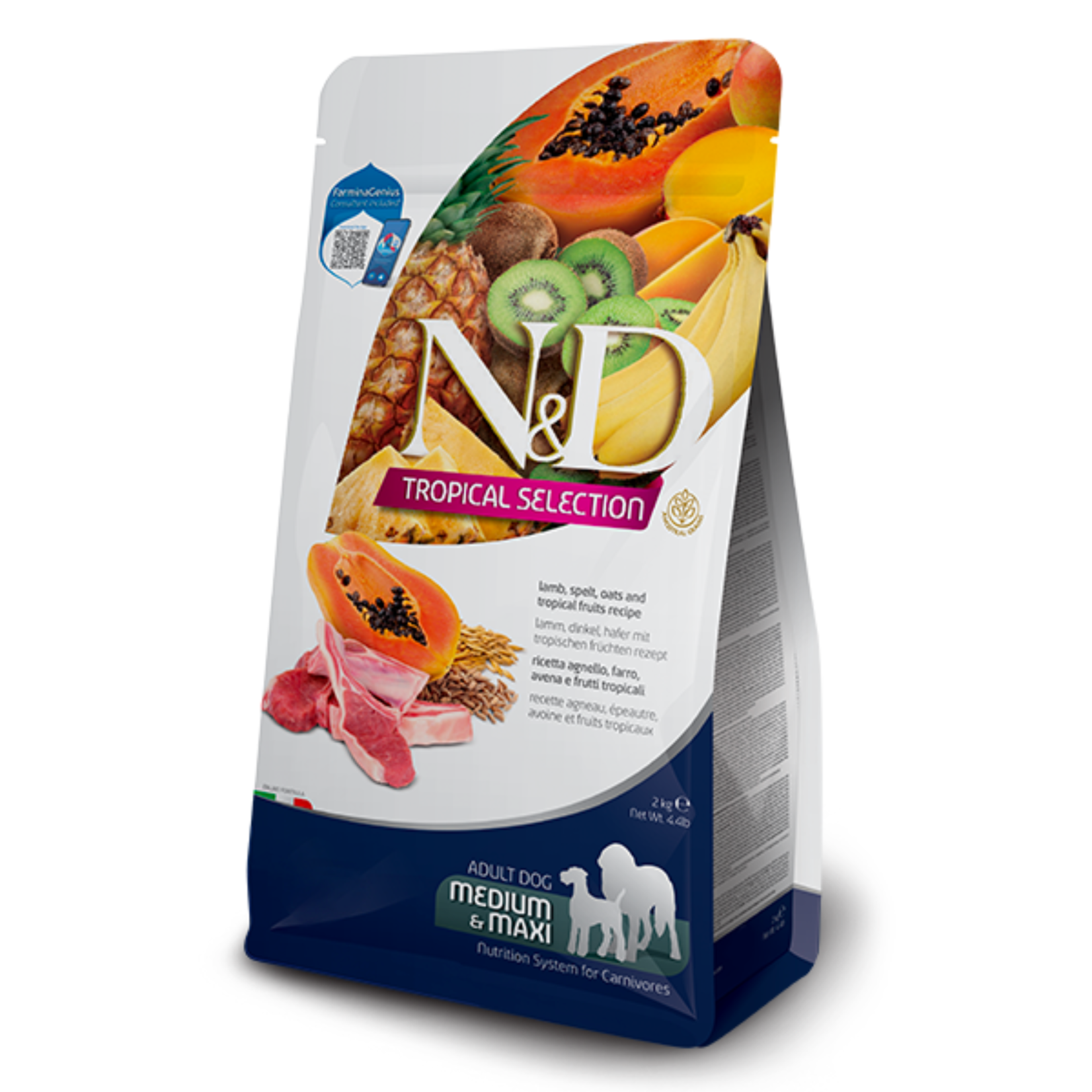 Farmina Farmina: N&D Tropical Selection: Lamb, Spelt, Oats & Fruit