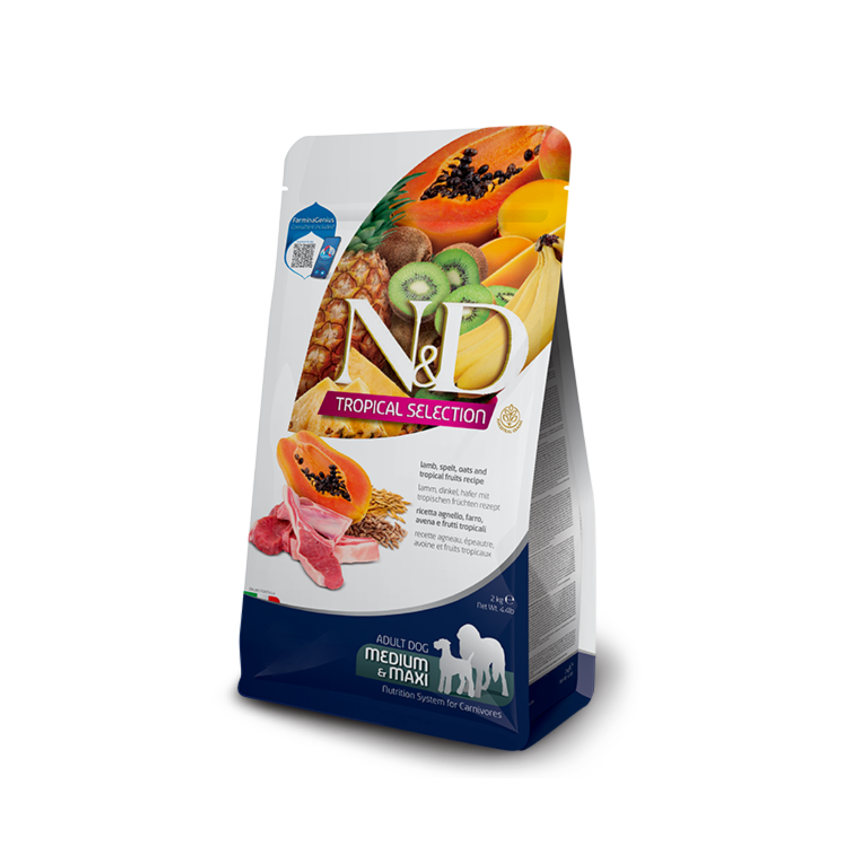 Farmina Farmina: N&D Tropical Selection: Lamb, Spelt, Oats & Fruit