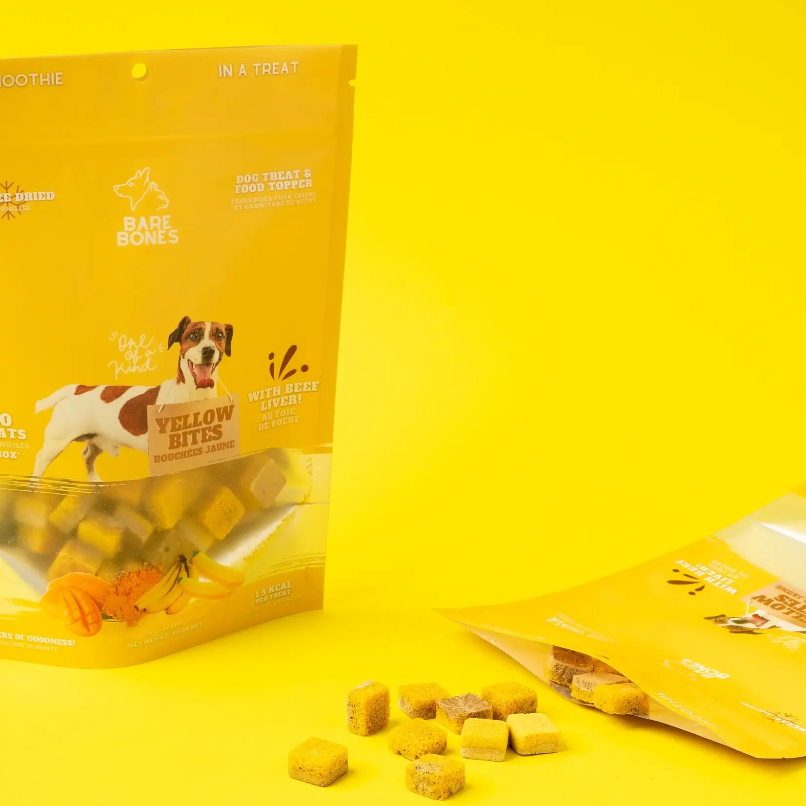 Bare Bones Co. Bare Bones: Freeze-Dried Smoothie Cubes: Yellow Bites 35g