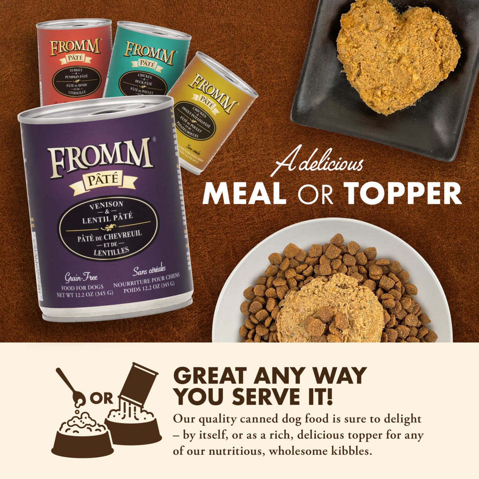 Fromm Fromm: Wet Dog Food: Venison & Lentil Pâté 12.2oz