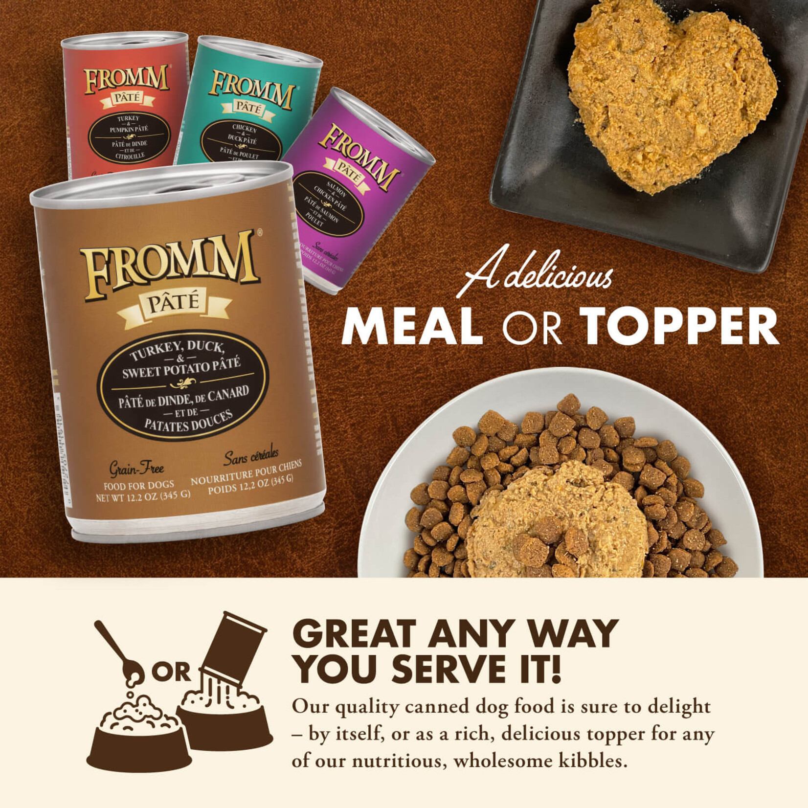 Fromm Fromm: Wet Dog Food: Turkey, Duck & Sweet Potato Pâté 12.2oz