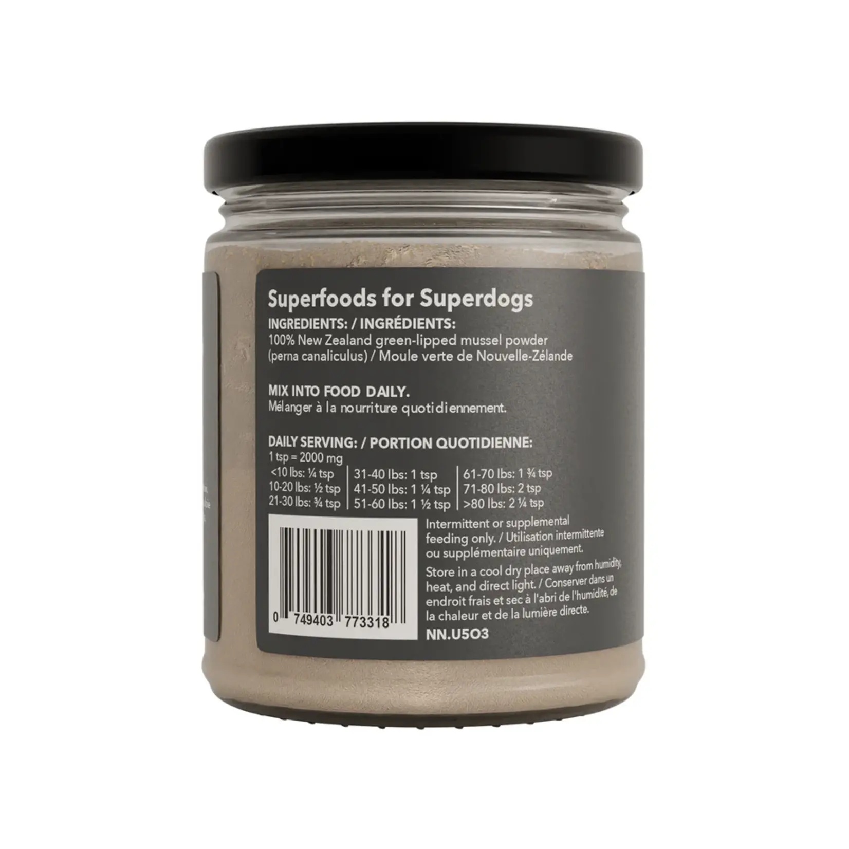 North Hound Life North Hound Life: Superfood Topper: New Zealand Green Lipped Mussels 145g