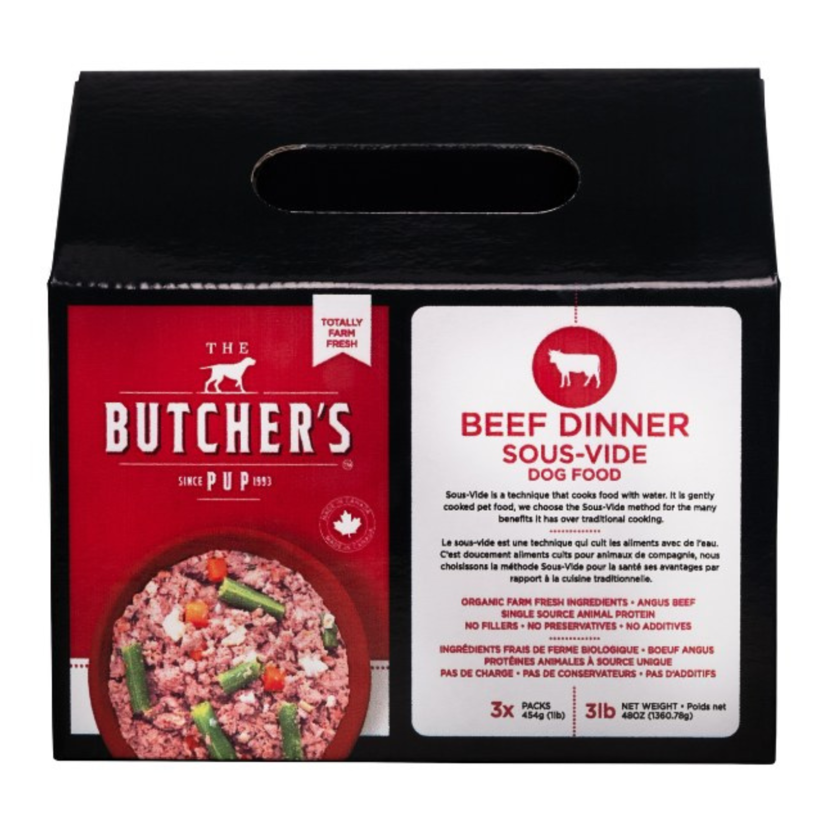 Butcher's Pup Butcher's Pup: Sous-Vide Beef Dinner Box 3 x 1lb