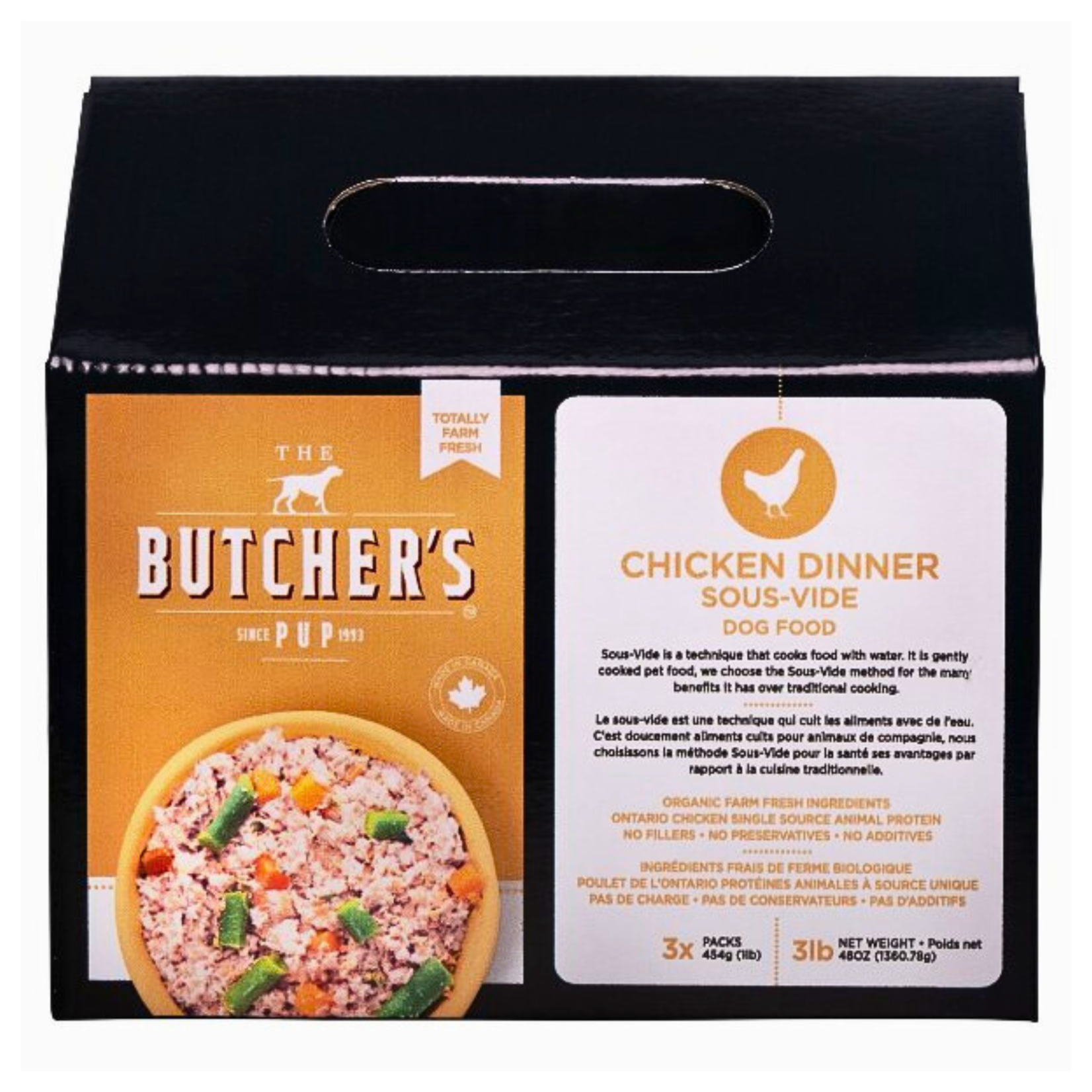 Butcher's Pup Butcher's Pup: Sous-Vide Chicken Dinner Box 3 x 1lb