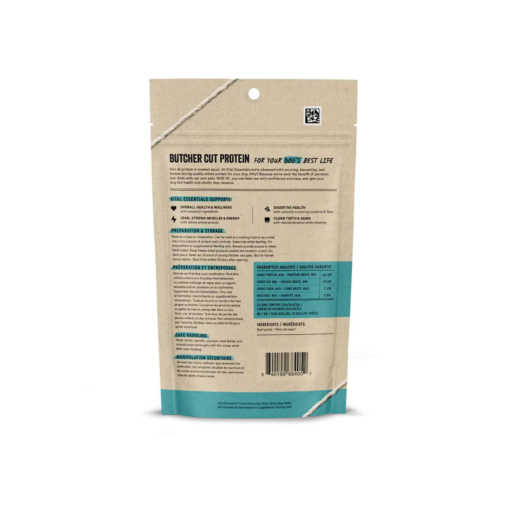 Vital Essentials Vital Essentials: Freeze-Dried: Bully Sticks 40g