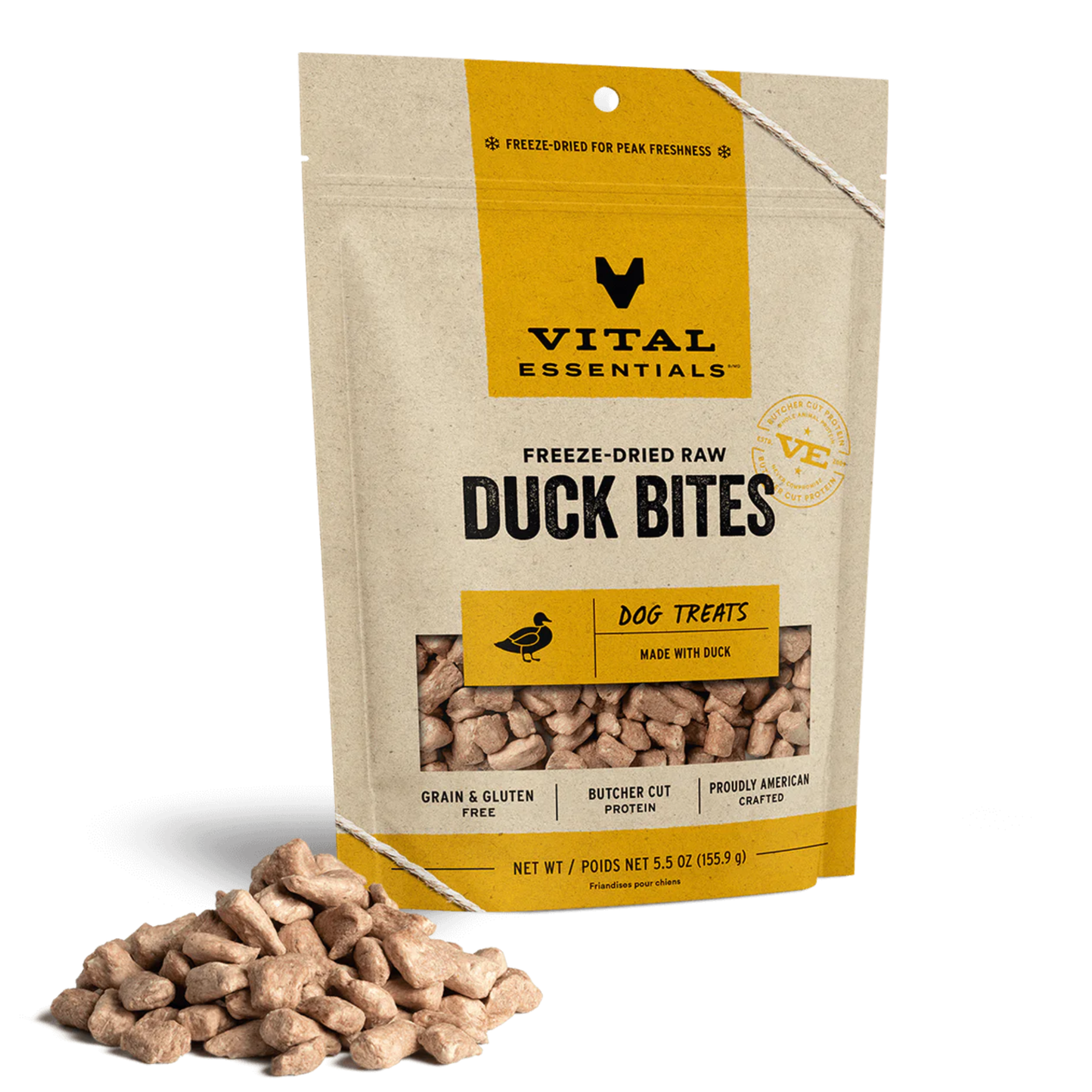 Vital Essentials Vital Essentials: Freeze-Dried: Duck Bites 156g