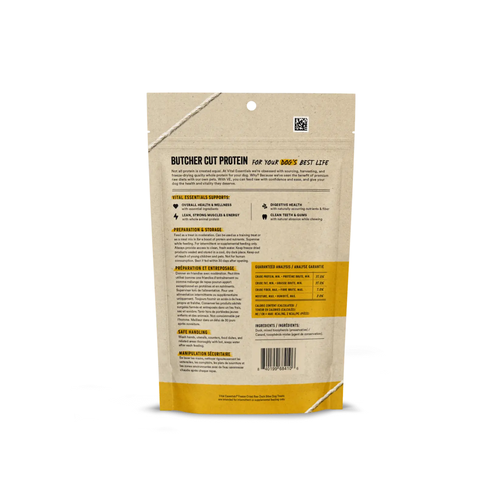 Vital Essentials Vital Essentials: Freeze-Dried: Duck Bites 156g