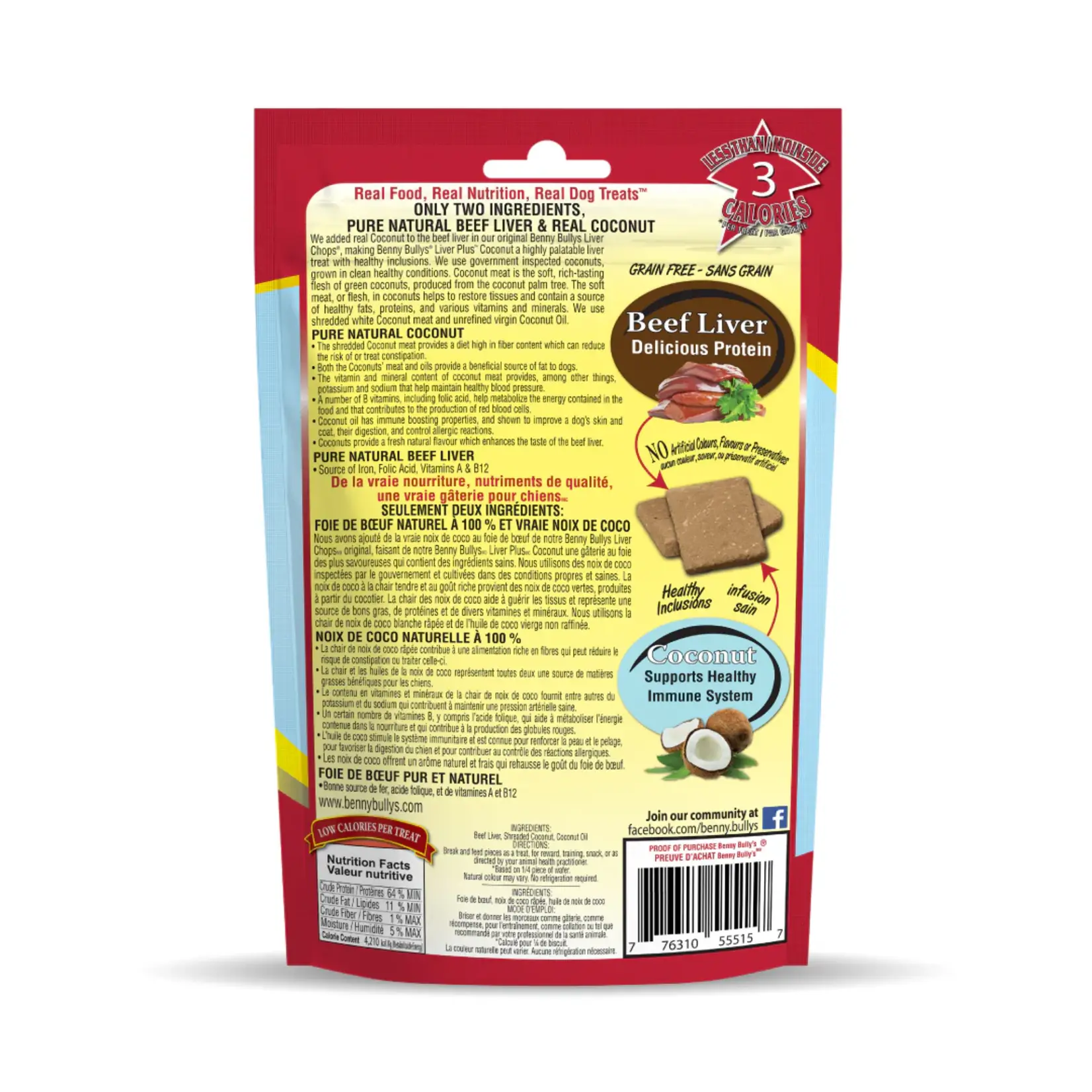 Benny Bully's Benny Bully's: Beef Liver Plus Coconut 58g