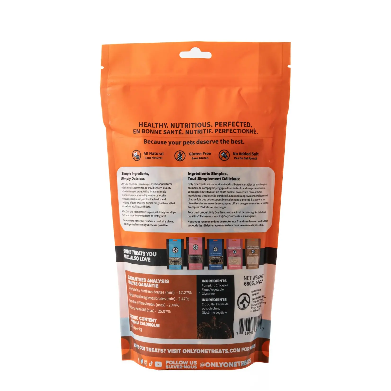 Only One Treats Only One Treats: Soft Trainers: Fresh Pumpkin 170g