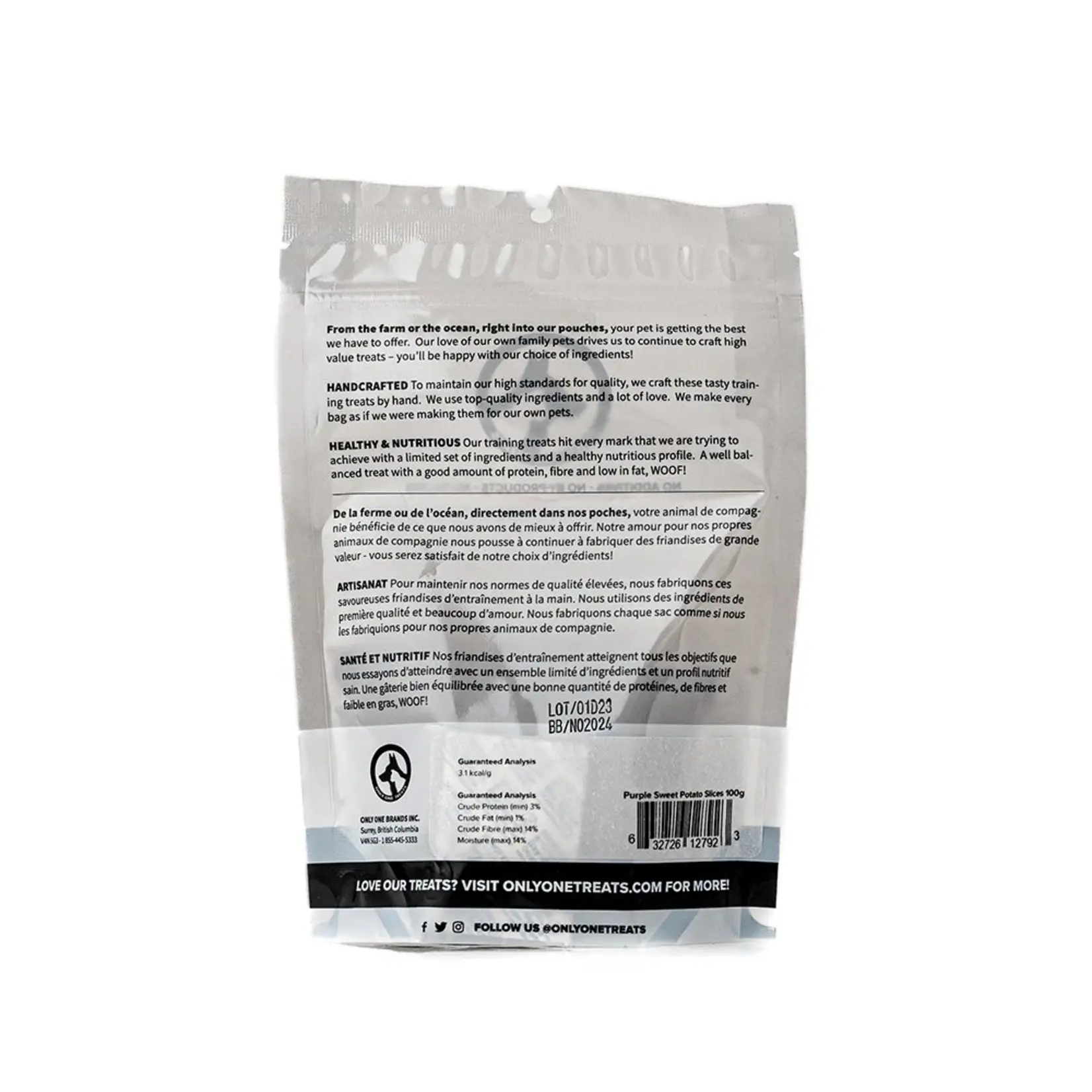 Only One Treats Only One Treats: Purple Sweet Potato 100g