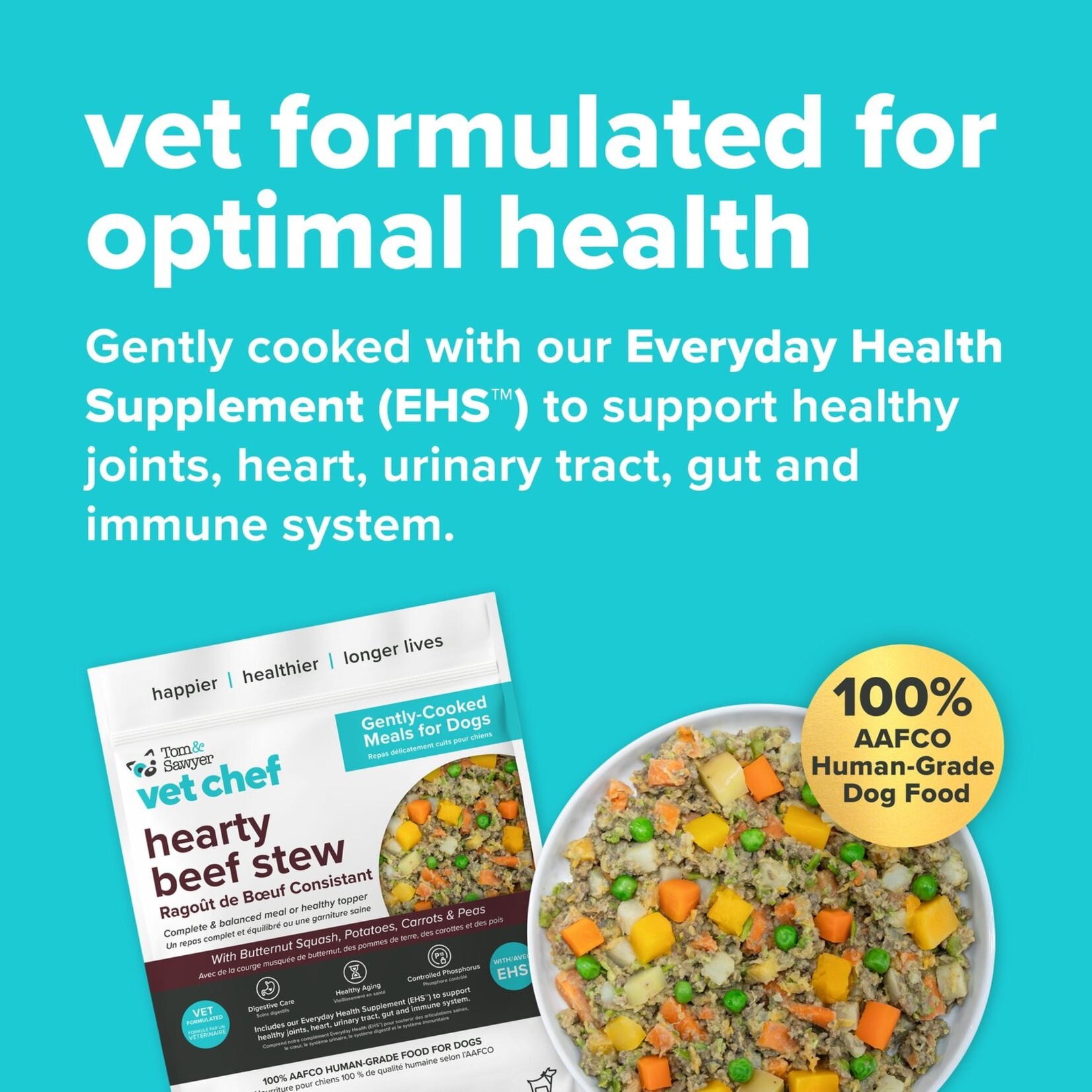 Tom & Sawyer Tom & Sawyer: Vet Chef: Hearty Beef Stew 400g