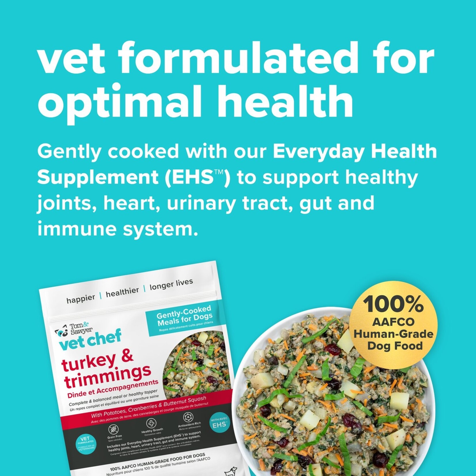 Tom & Sawyer Tom & Sawyer: Vet Chef: Turkey & Trimmings 400g