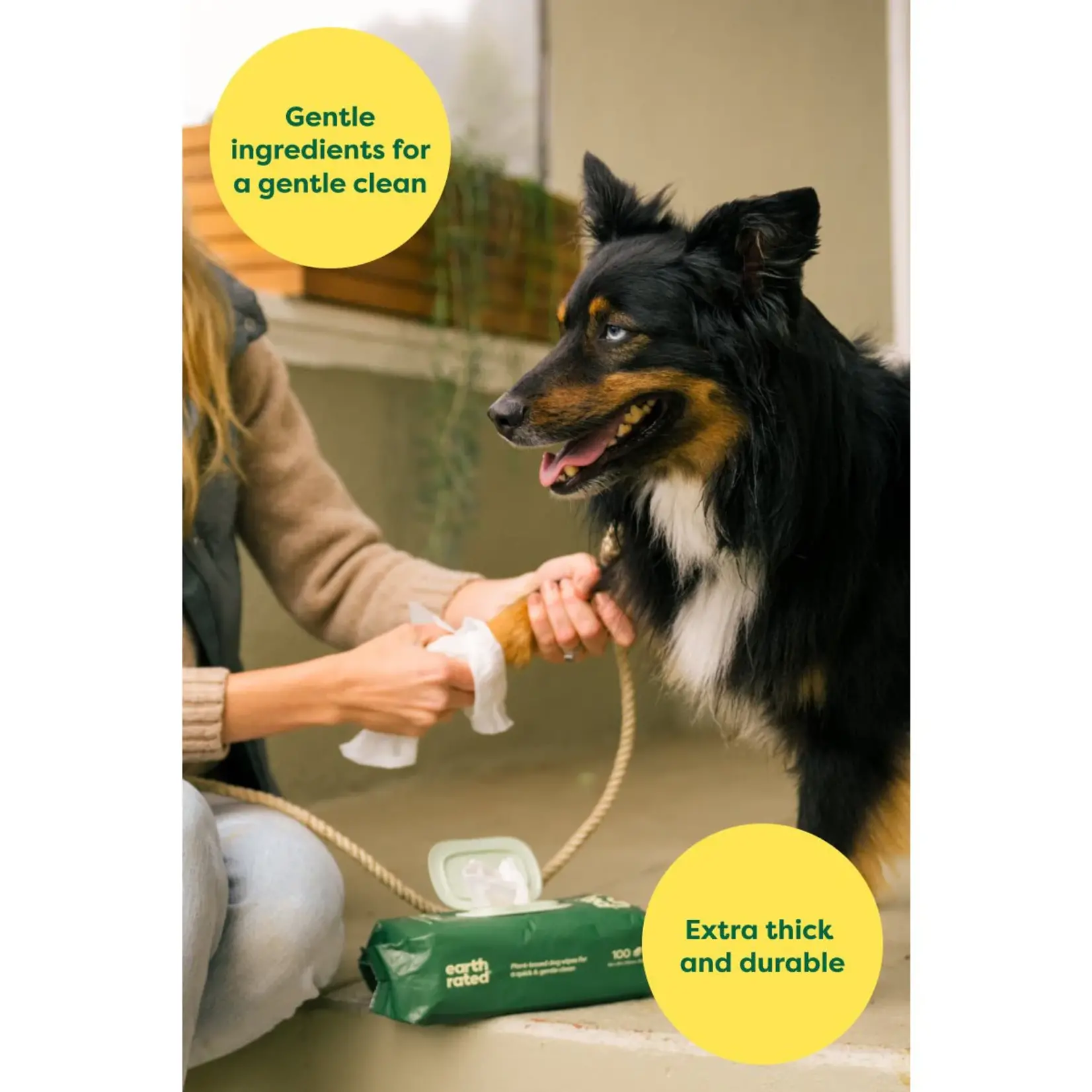 Earth Rated Earth Rated: Dog Grooming Wipes 100pk
