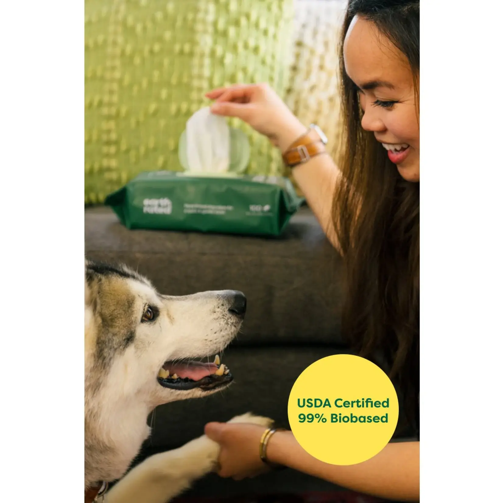 Earth Rated Earth Rated: Dog Grooming Wipes 100pk