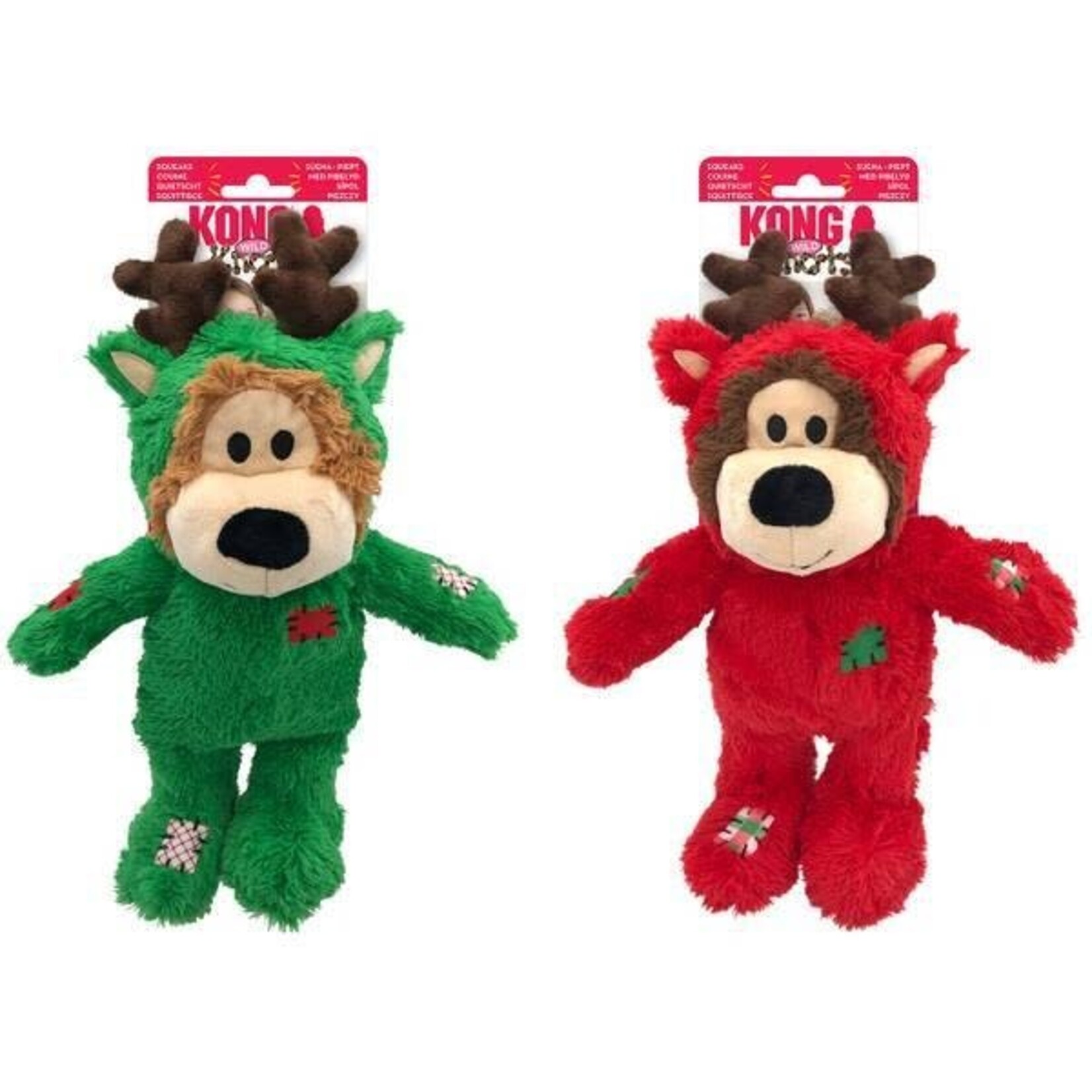 Kong Kong: Holiday Reindeer Wild Knots Bear: Assorted Colours