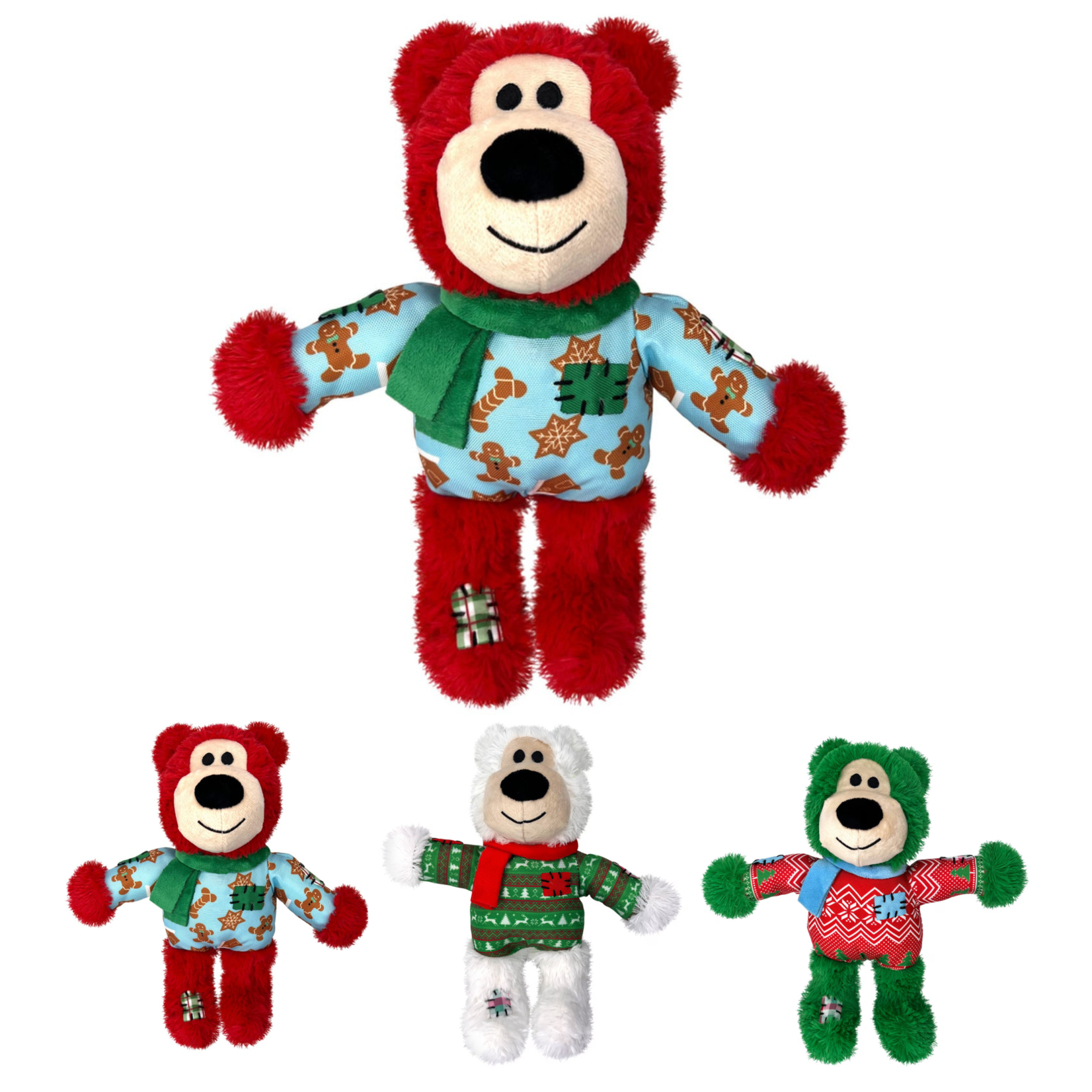 Kong Kong: Holiday Scarf Wild Knots Bear: Assorted Colours