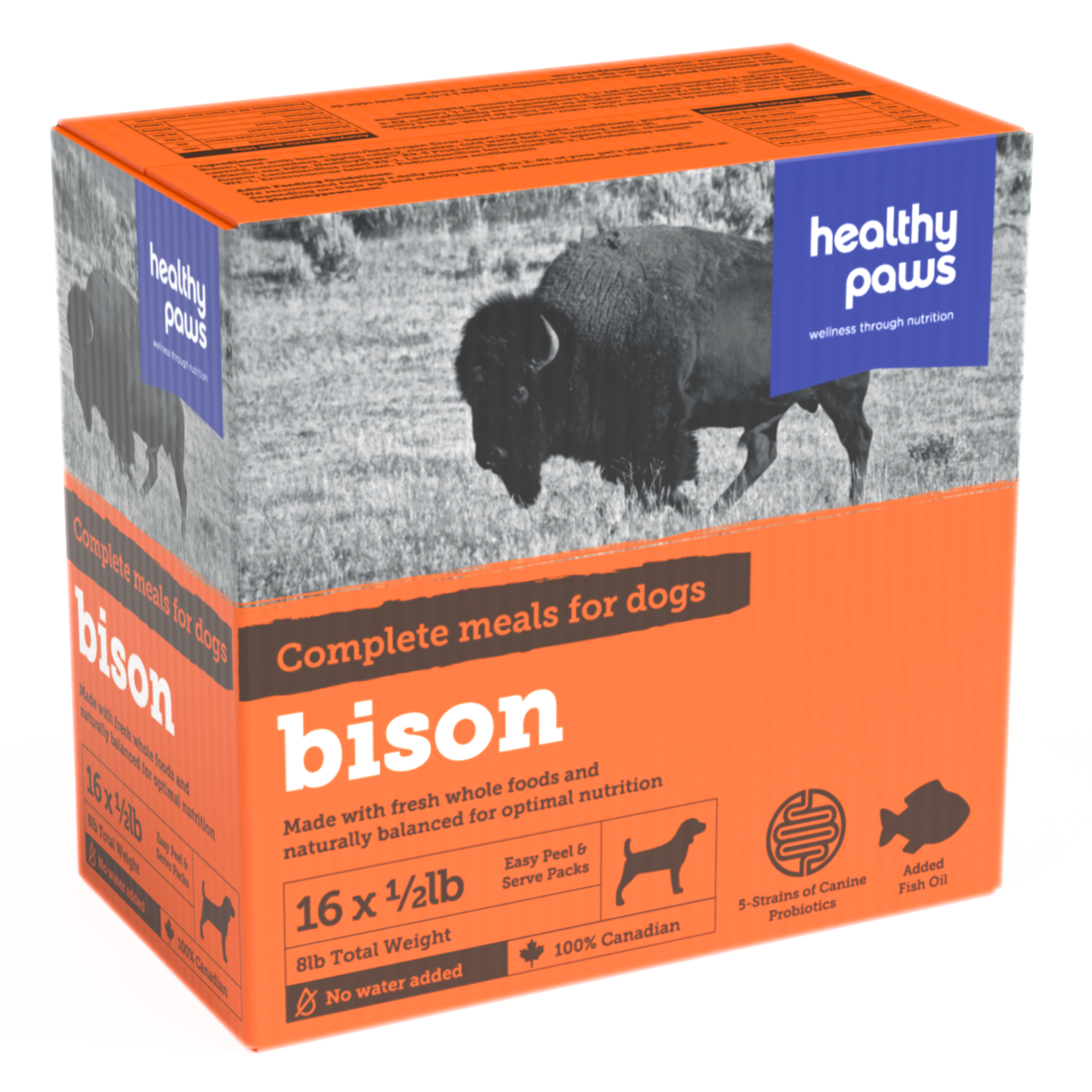 Healthy Paws Healthy Paws: Complete Dinner: Bison 8lb