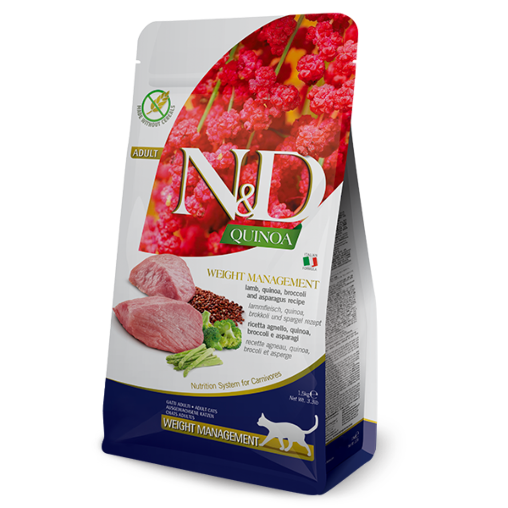 Farmina Farmina: N&D Quinoa: Adult Cat Weight Management: Lamb 3.3lb