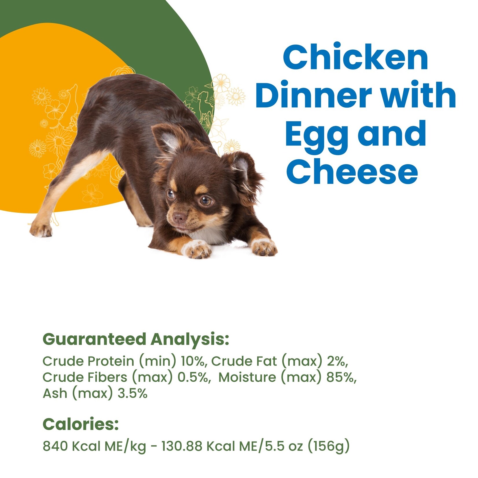 Almo Nature Almo Nature: HQS Complete Dog Food: Chicken, Egg & Cheese 156g
