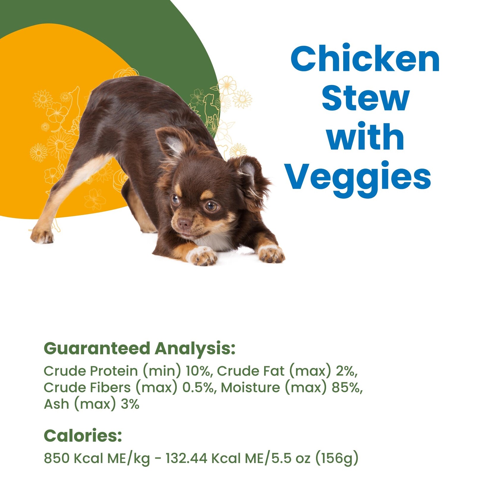 Almo Nature Almo Nature: HQS Complete Dog Food: Chicken Stew with Veggies 156g
