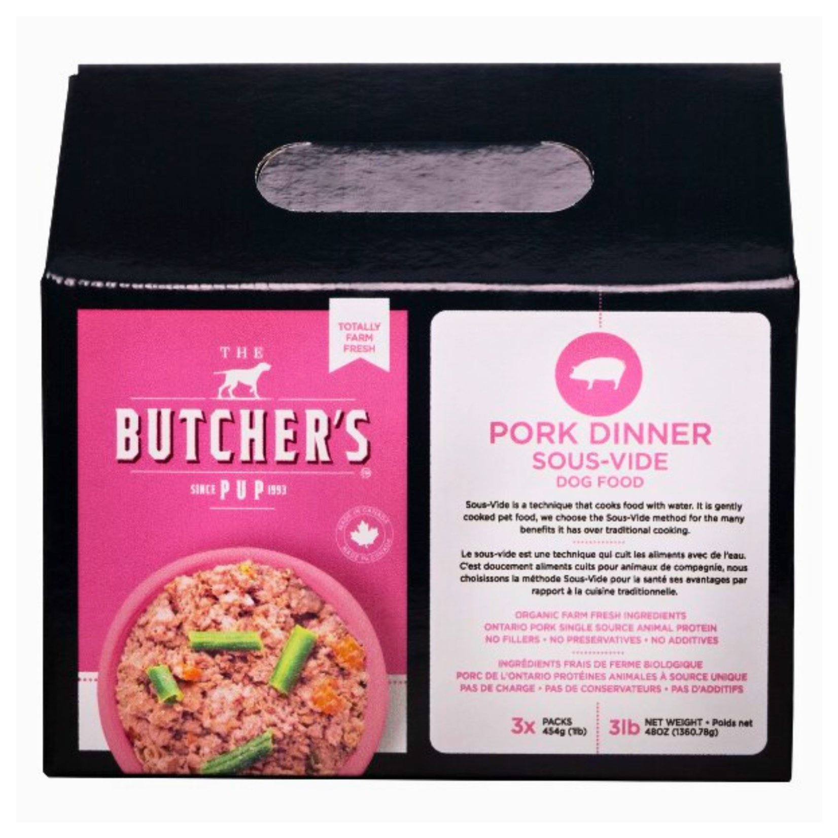 Butcher's Pup Butcher's Pup: Sous-Vide Pork Dinner Box 3 x 1lb
