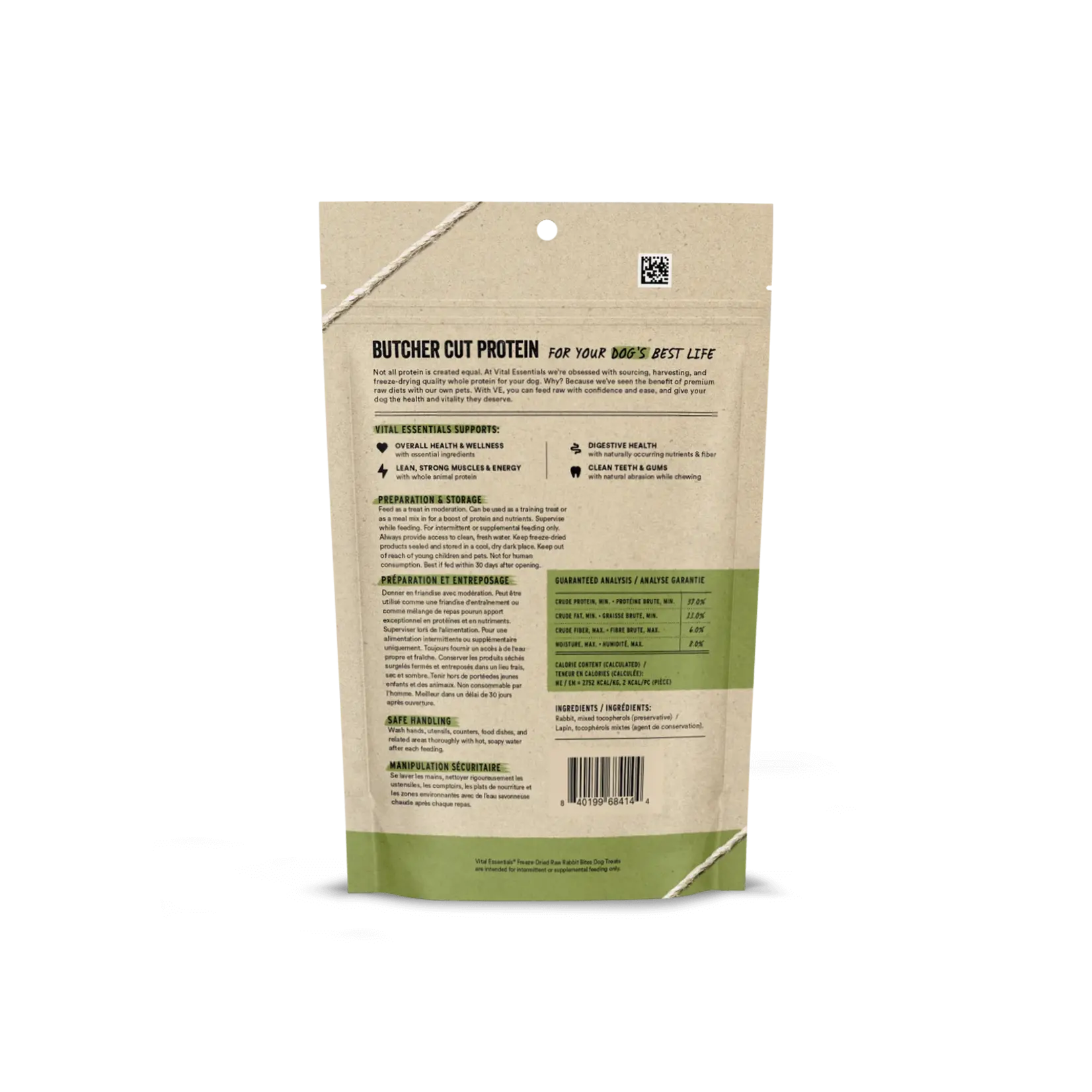 Vital Essentials Vital Essentials: Freeze-Dried: Rabbit Bites 142g