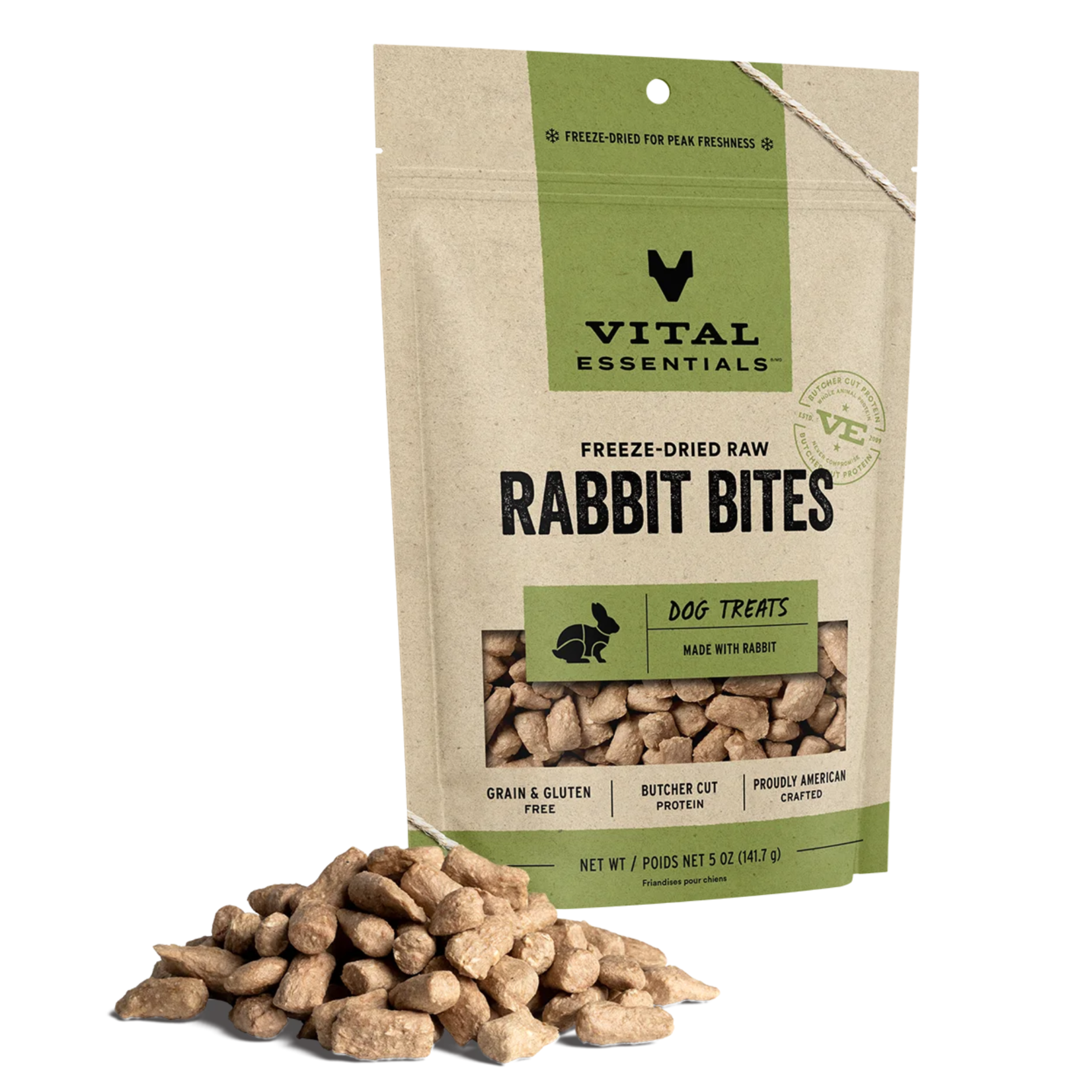 Vital Essentials Vital Essentials: Freeze-Dried: Rabbit Bites 142g