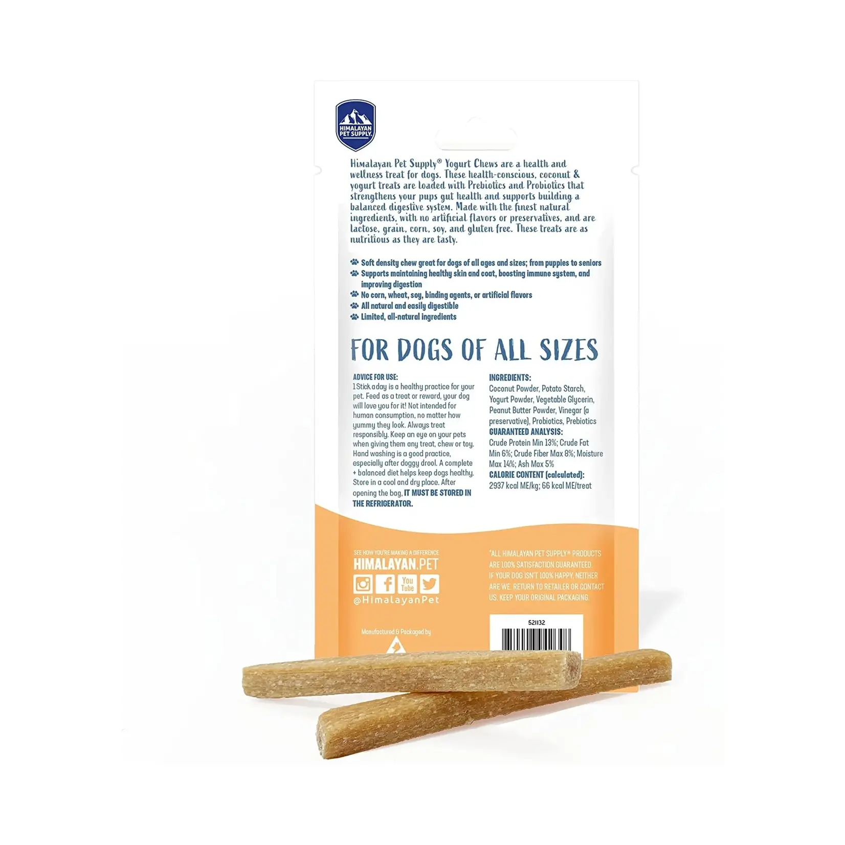 Himalayan Pet Himalayan: Yogurt Sticks with Peanut Butter 5pk