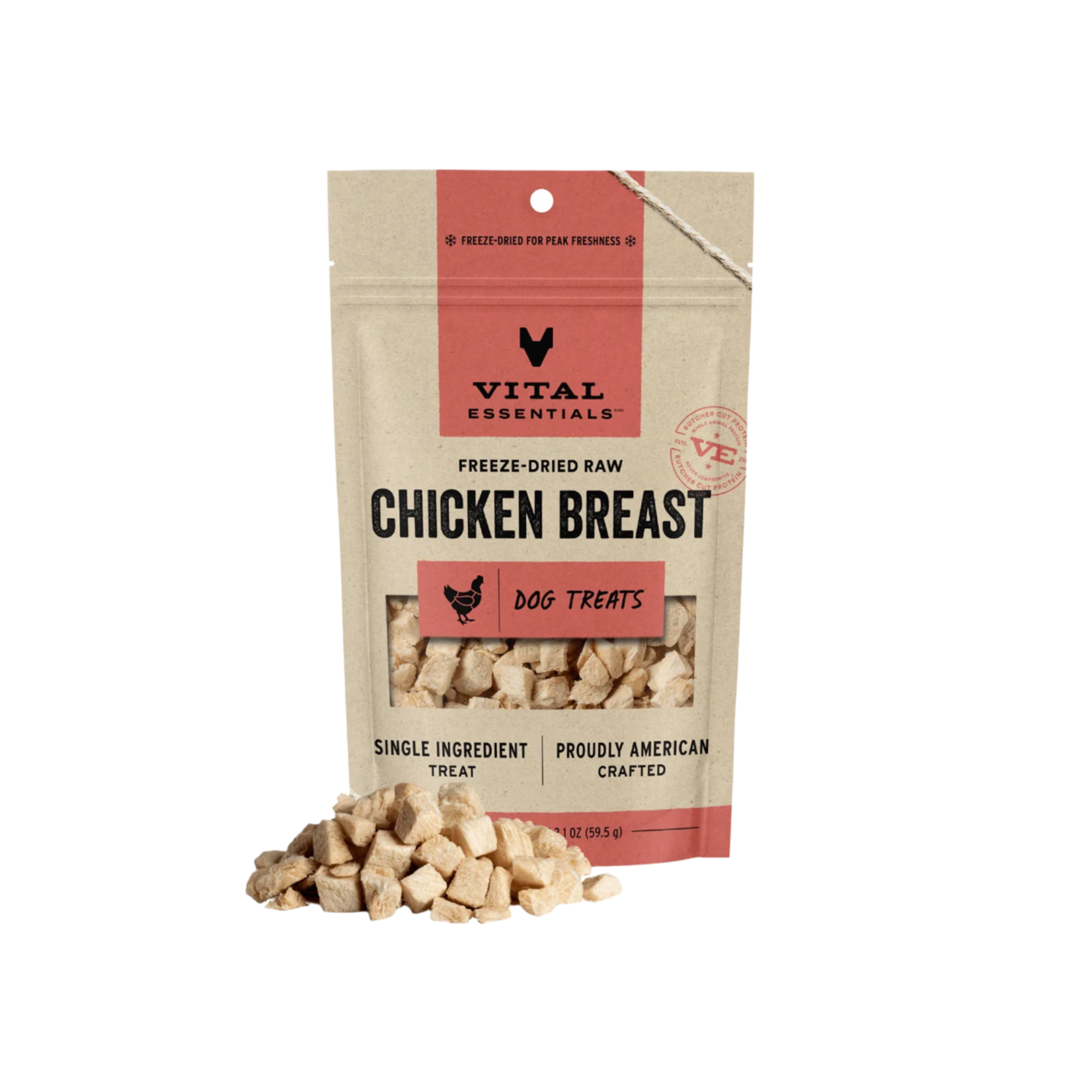 Vital Essentials Vital Essentials: Freeze-Dried: Chicken Breast 60g