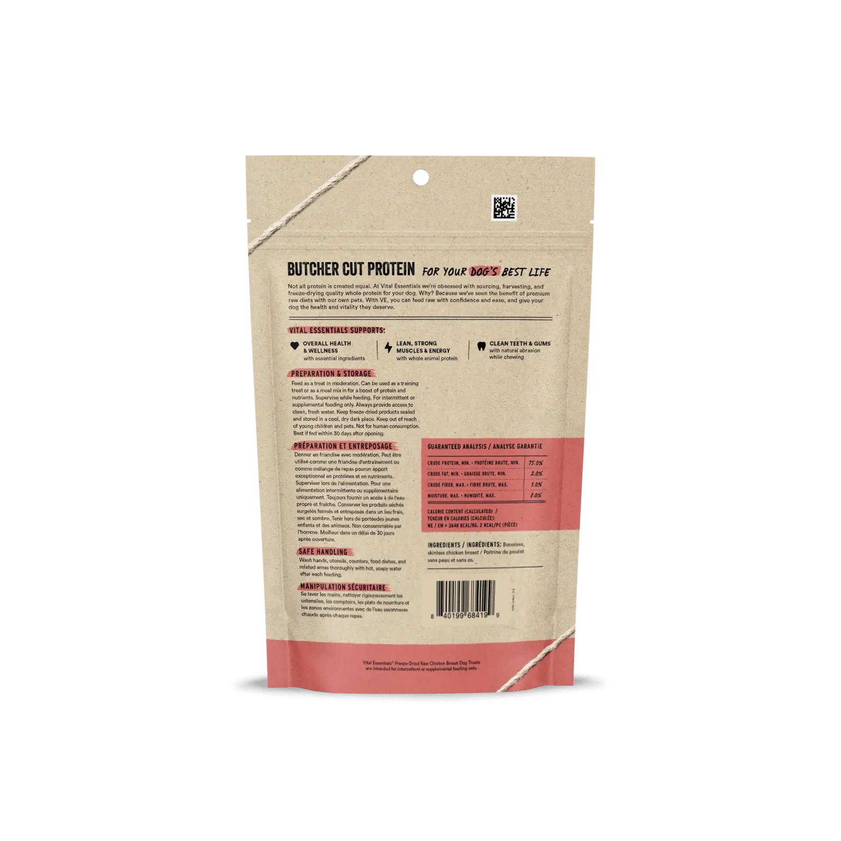 Vital Essentials Vital Essentials: Freeze-Dried: Chicken Breast 60g