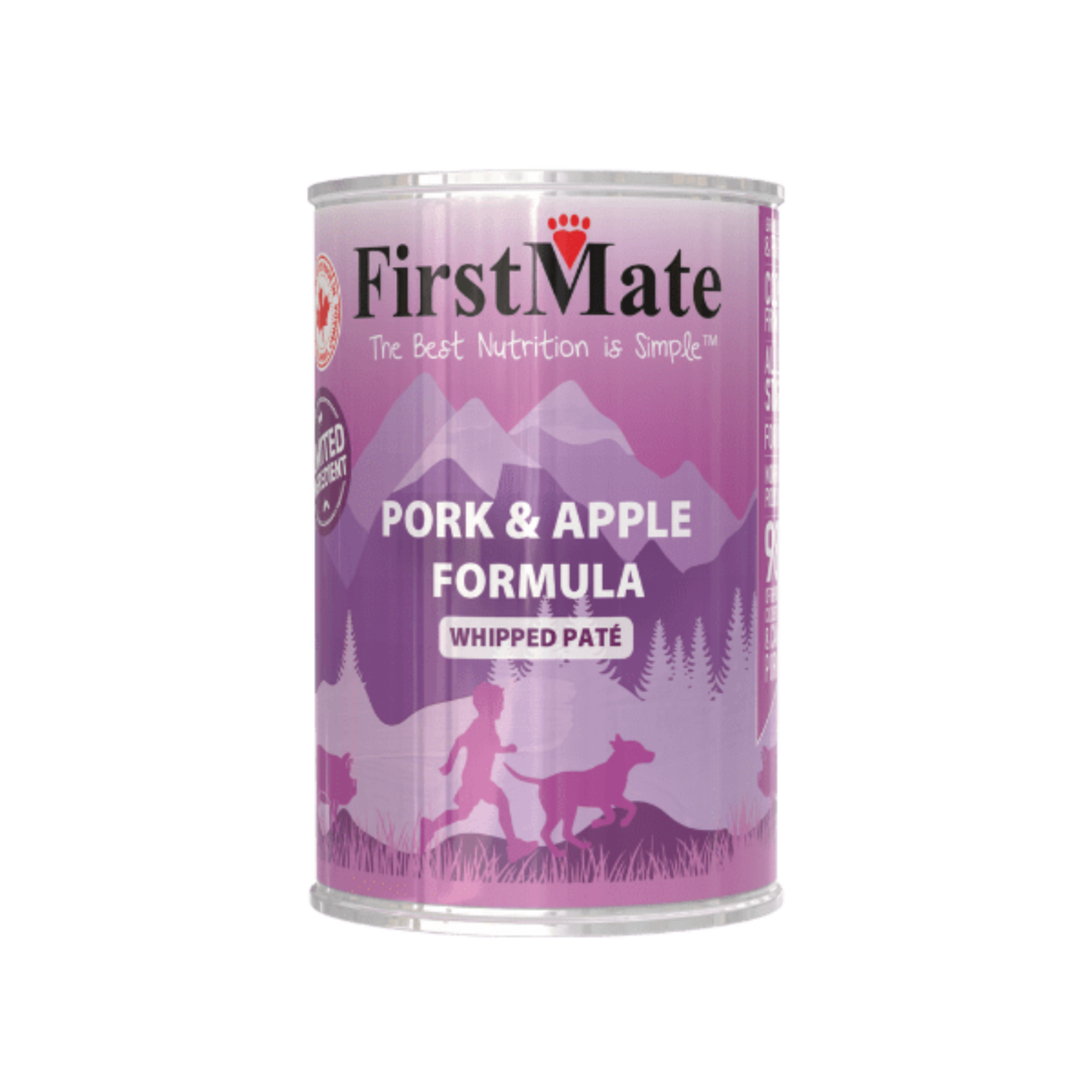 FirstMate FirstMate: Wet Dog Food: LID Pork & Apple 12.2oz