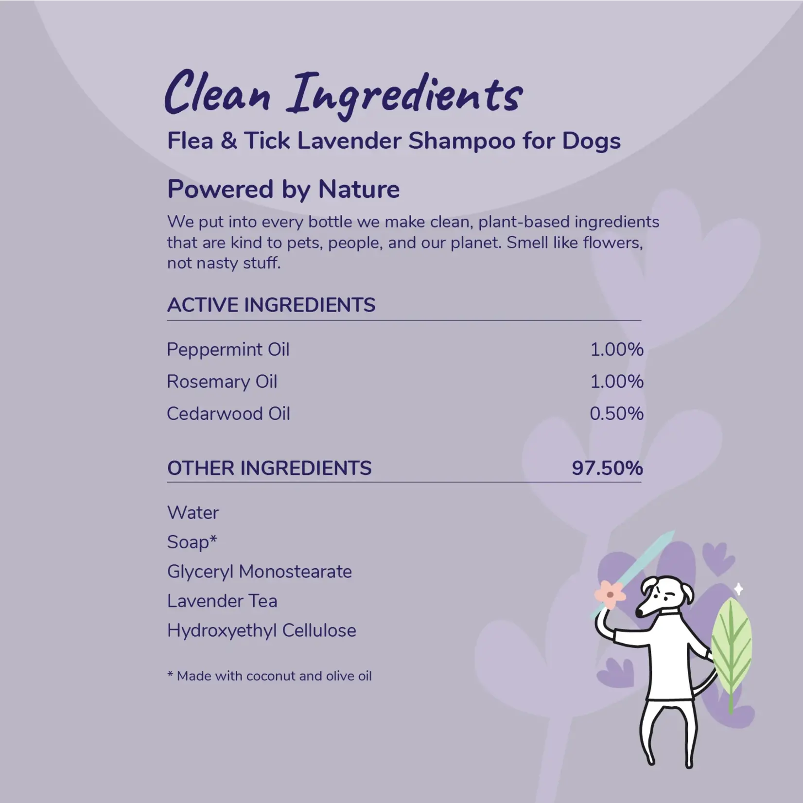 Kin & Kind Kin & Kind: Outdoor Shield: Flea & Tick Lavender Shampoo 12oz