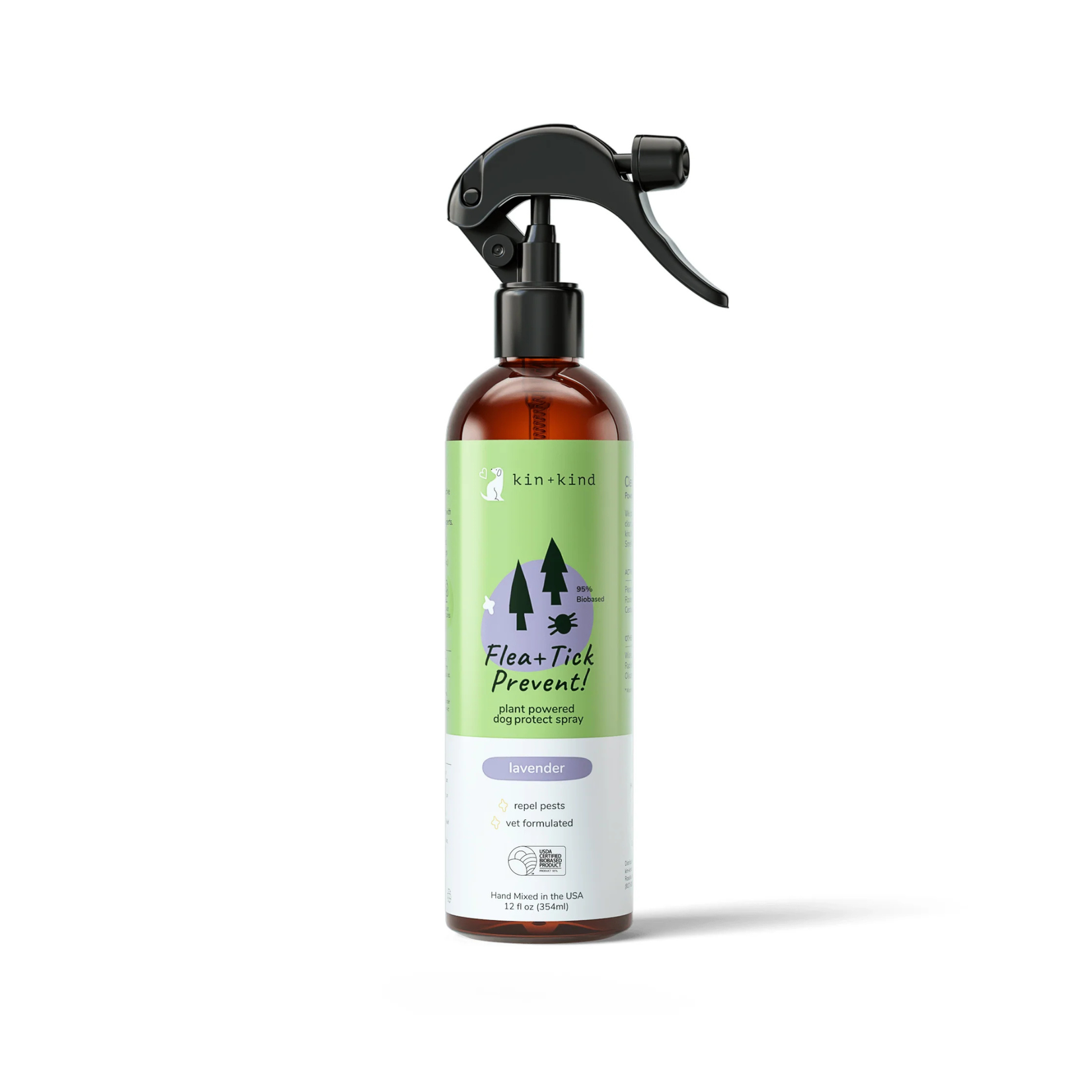Kin & Kind Kin & Kind: Outdoor Shield: Flea & Tick Lavender Spray 12oz