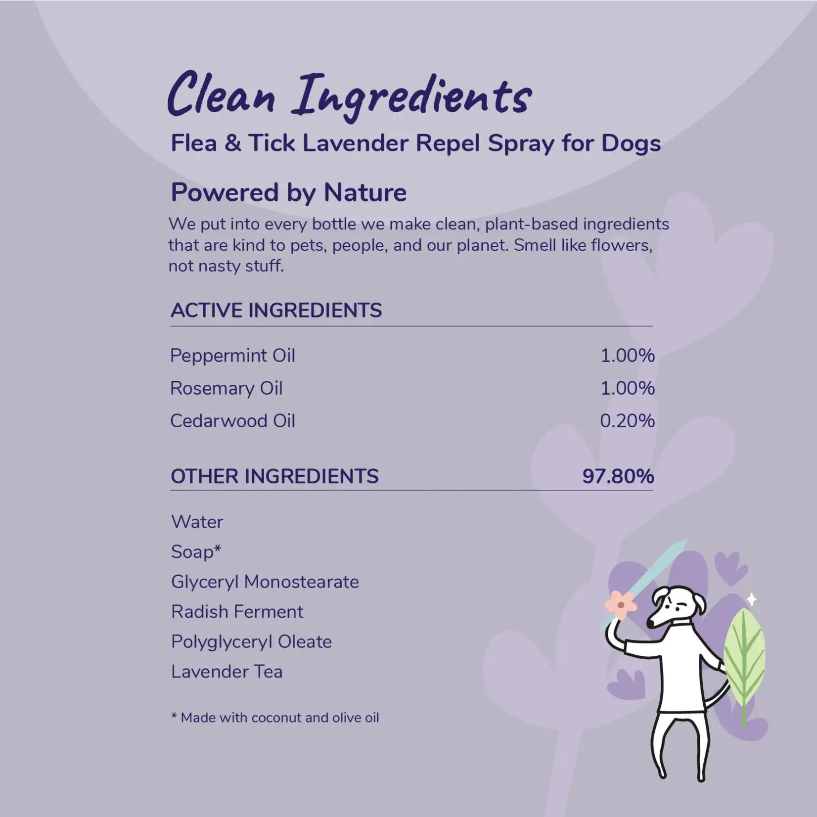 Kin & Kind Kin & Kind: Outdoor Shield: Flea & Tick Lavender Spray 12oz