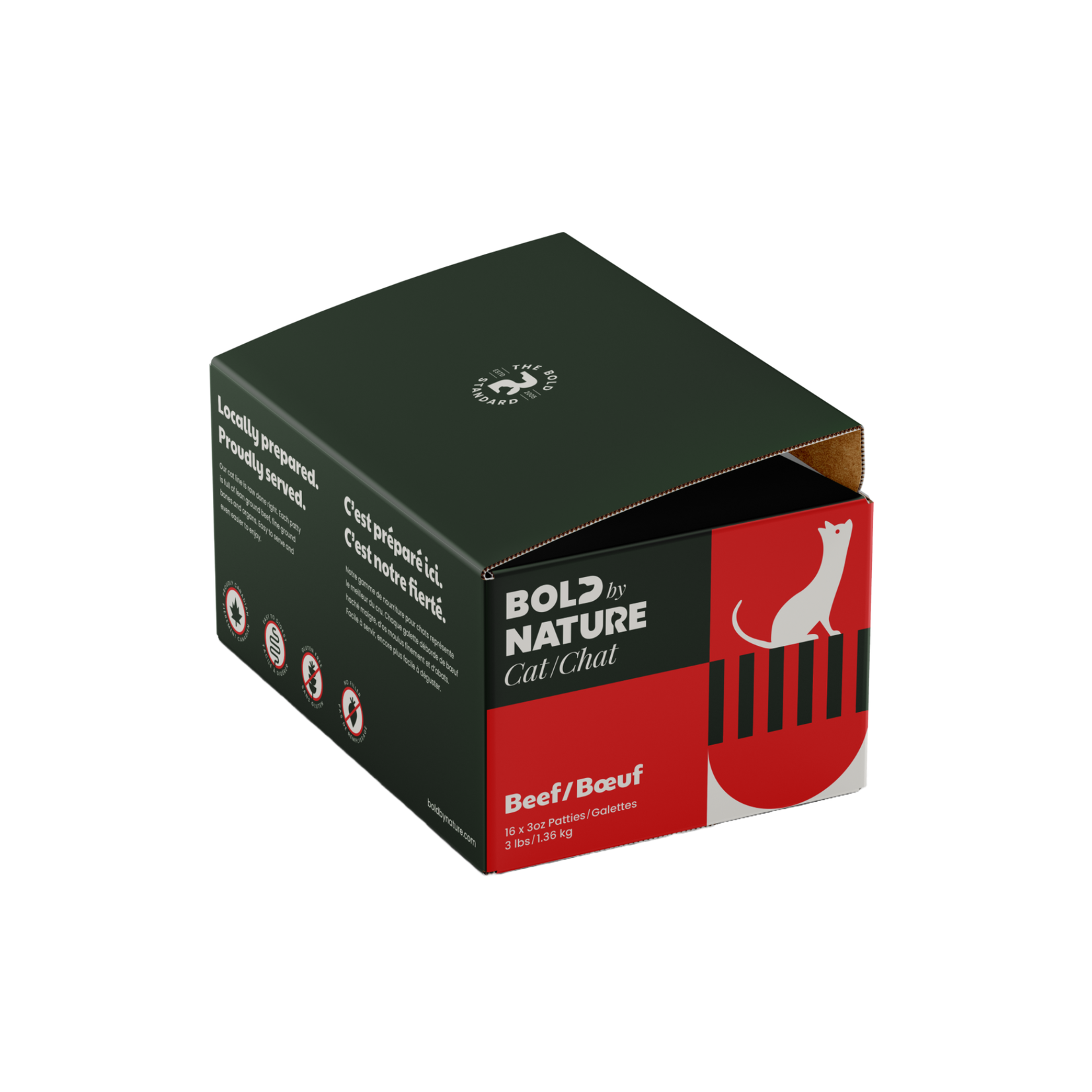 Bold By Nature Bold by Nature: Cat Food: Beef 3lb