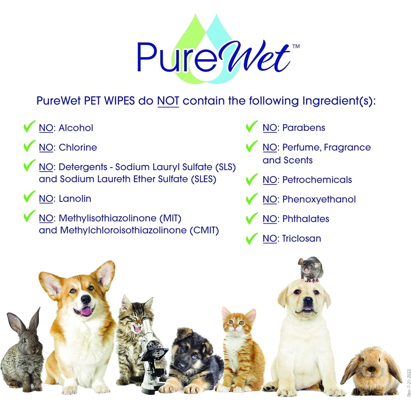 Pure Wet PureWet: Pet Wipes 60pk