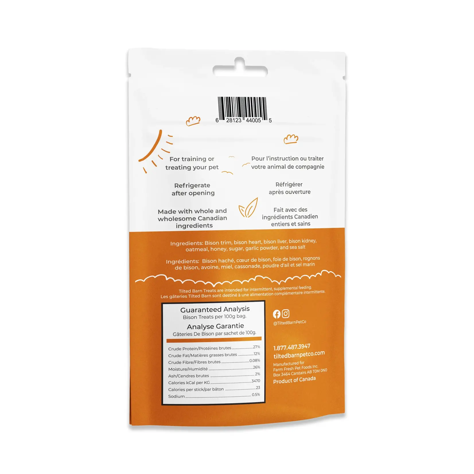 Tilted Barn Tilted Barn: Bison Treats 100g