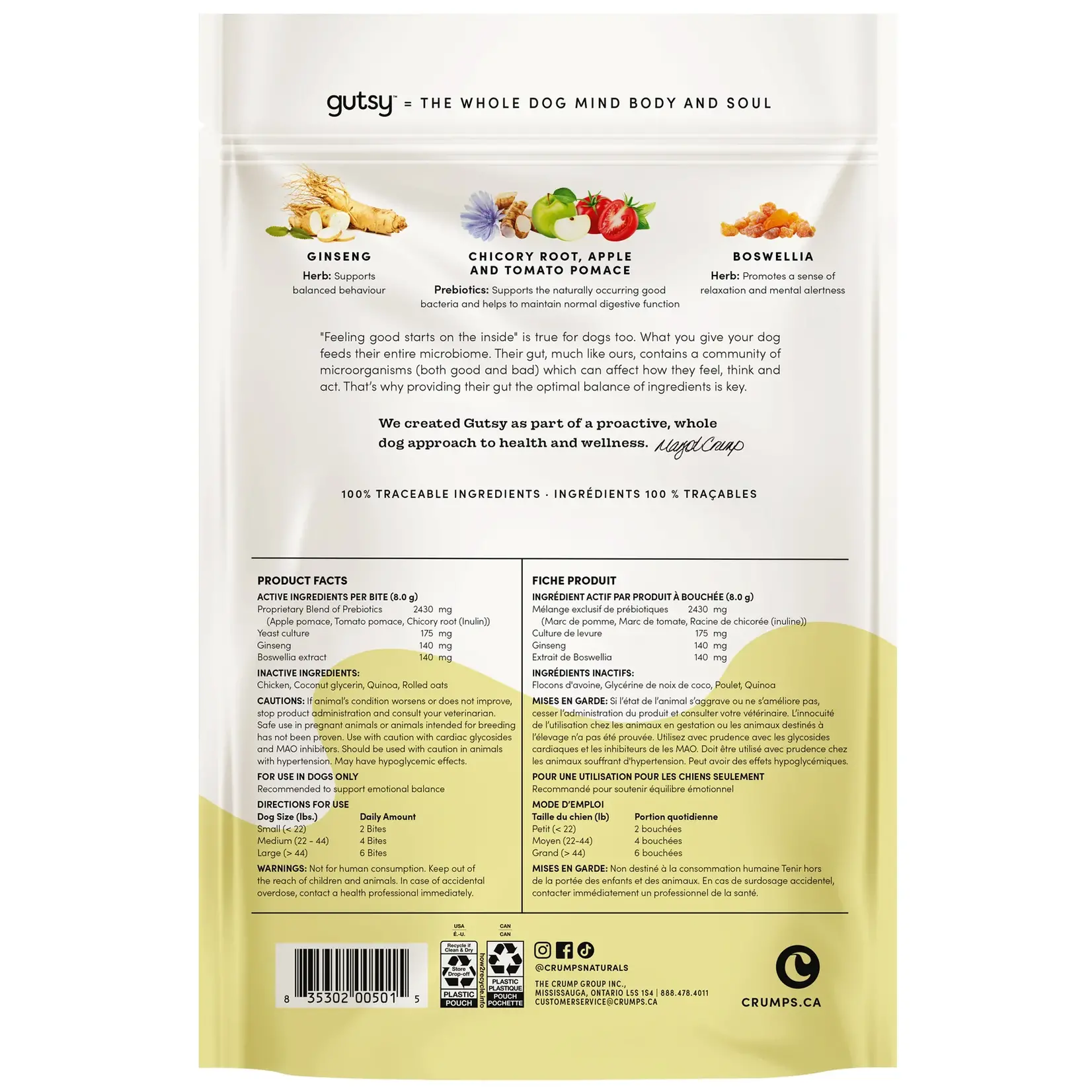 Crumps' Naturals Crumps': Gutsy Happy Bites 130g