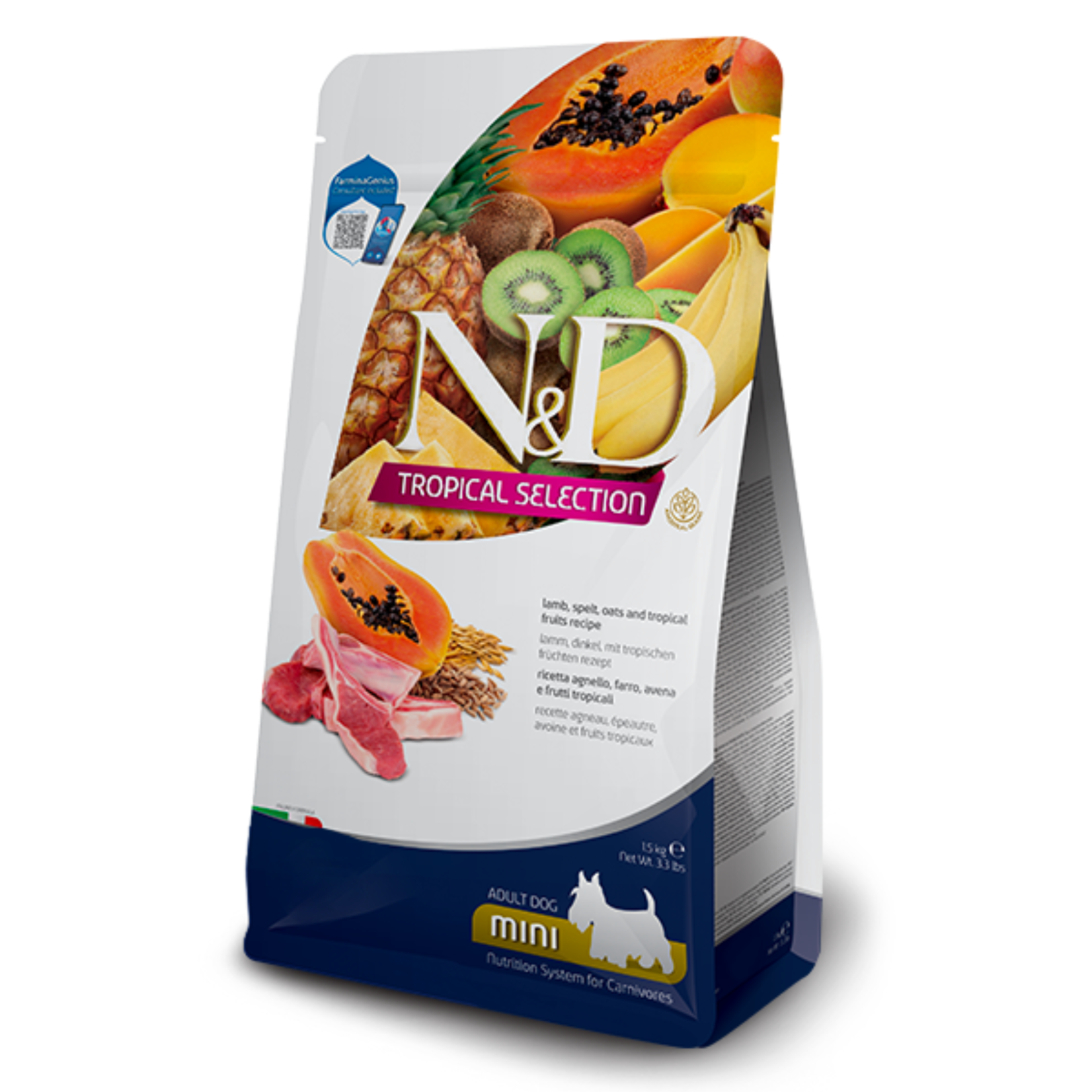 Farmina Farmina: N&D Tropical: Adult Mini: Lamb & Blueberry
