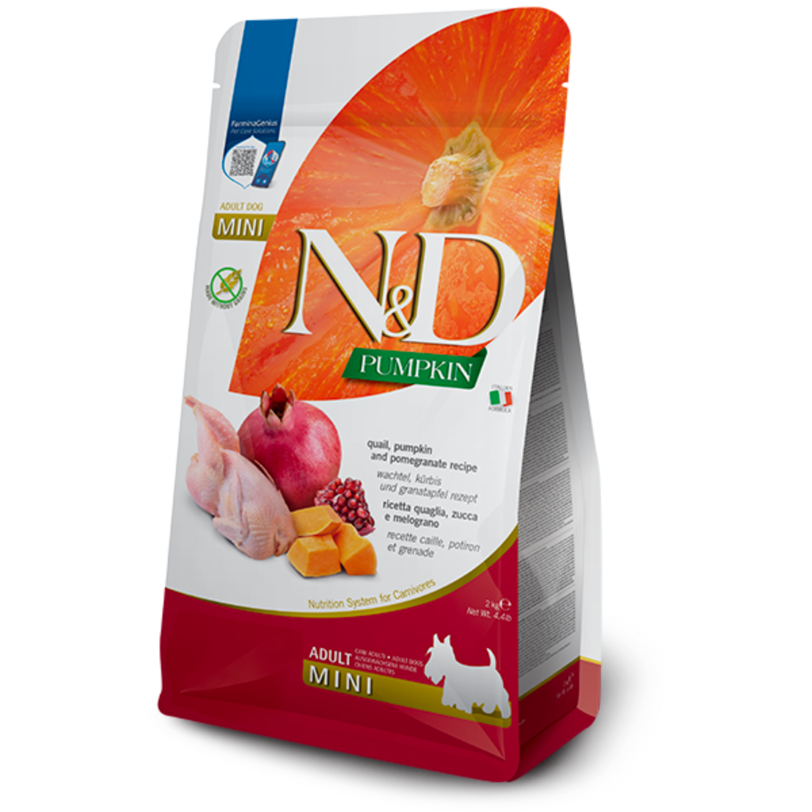 Farmina Farmina: N&D Pumpkin: Adult Mini: Quail & Pomegranate