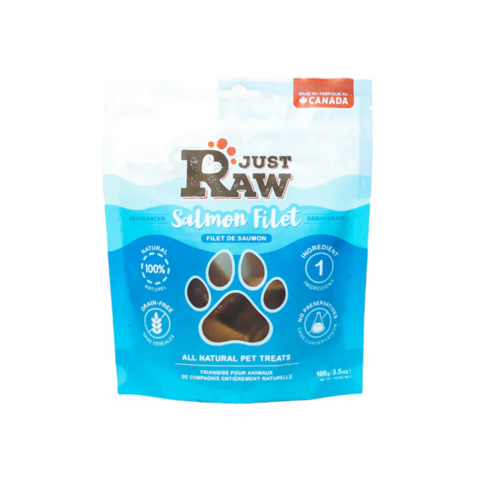 Just Raw Just Raw: Dehydrated Salmon Filet 85g