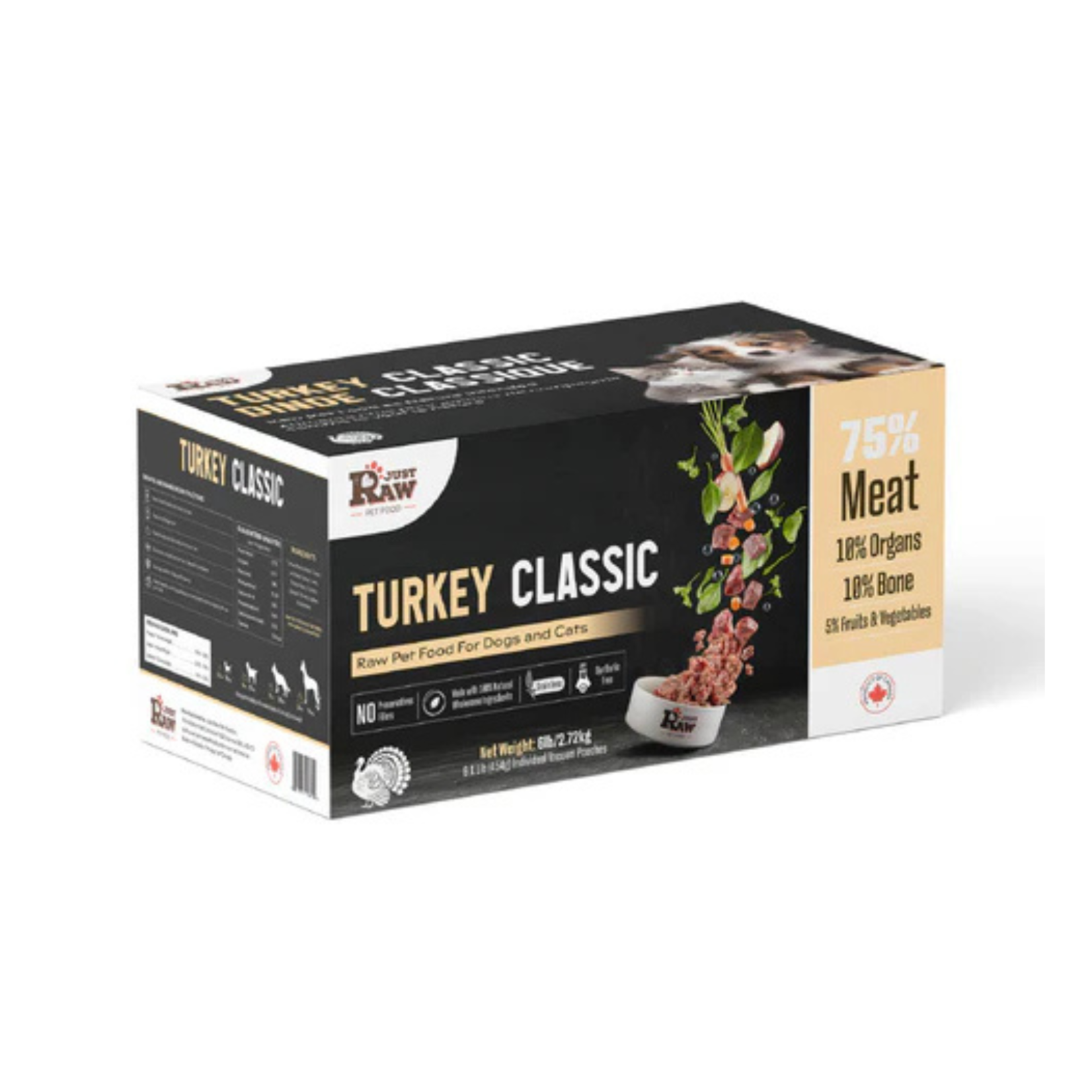 Just Raw Just Raw: Turkey Classic 6lb