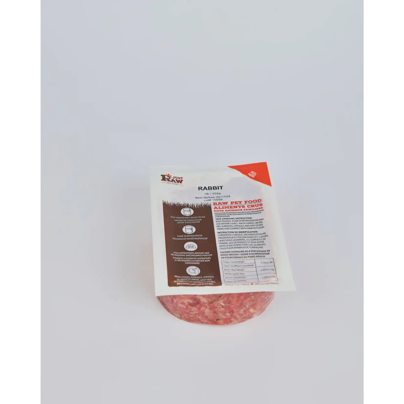Just Raw Just Raw: Rabbit Pure 6lb