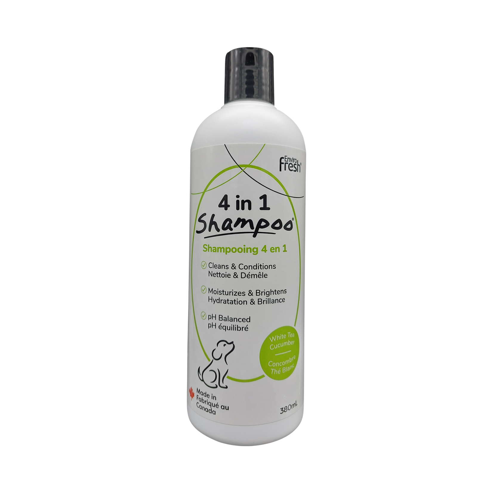 Enviro Fresh: 4 in 1 Shampoo: White Tea Cucumber 380mL