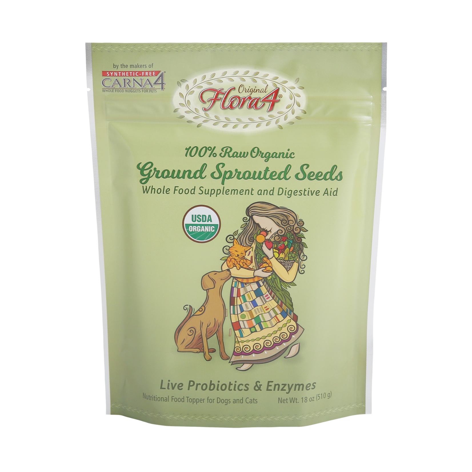 Carna4 Carna4: Flora4: Original Sprouted Seed Topper