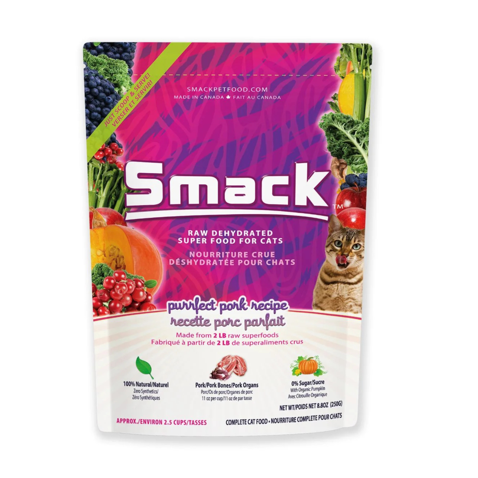 Smack Pet Food Smack: Superfood: Purrfect Pork CAT