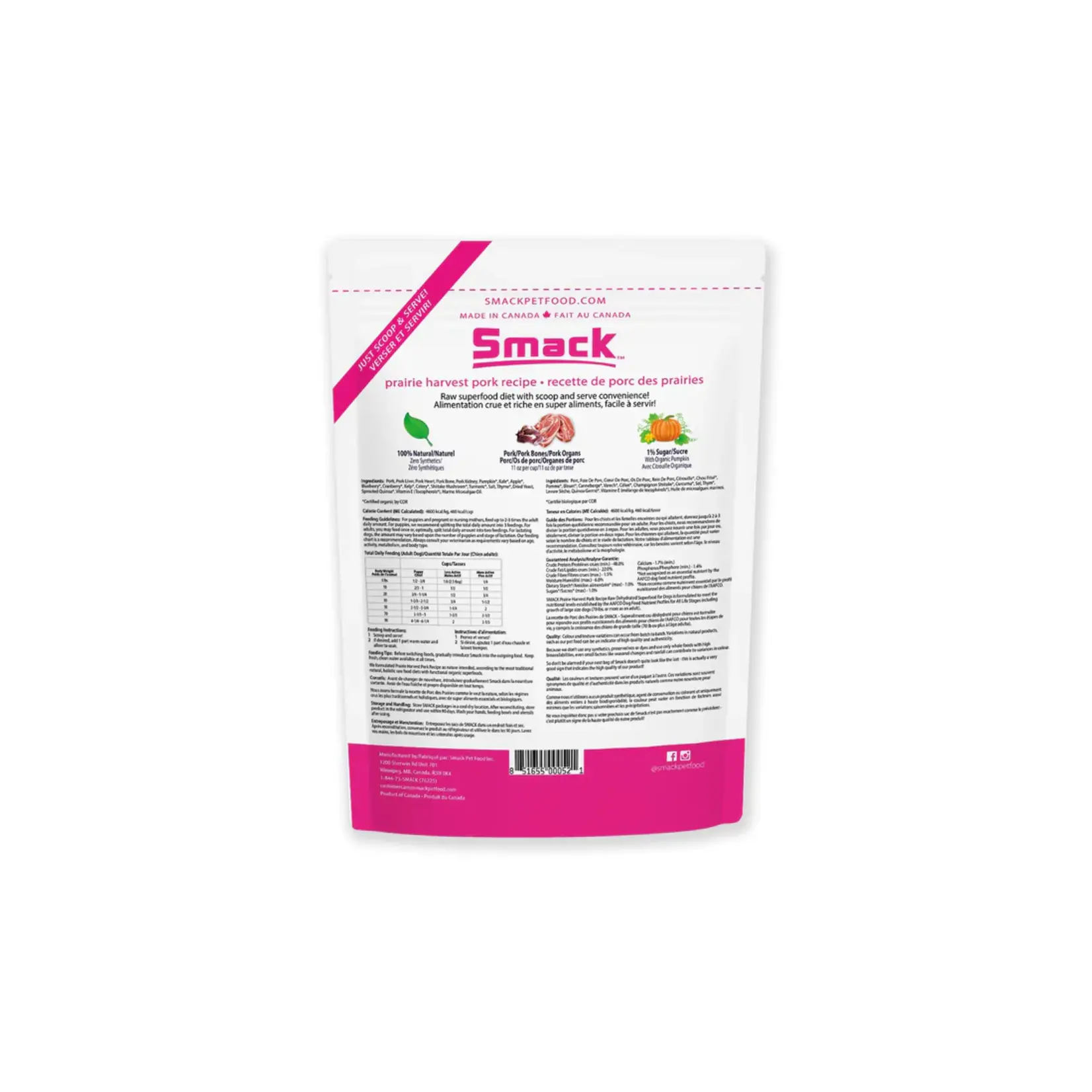 Smack Pet Food Smack: Superfood: Purrfect Pork CAT